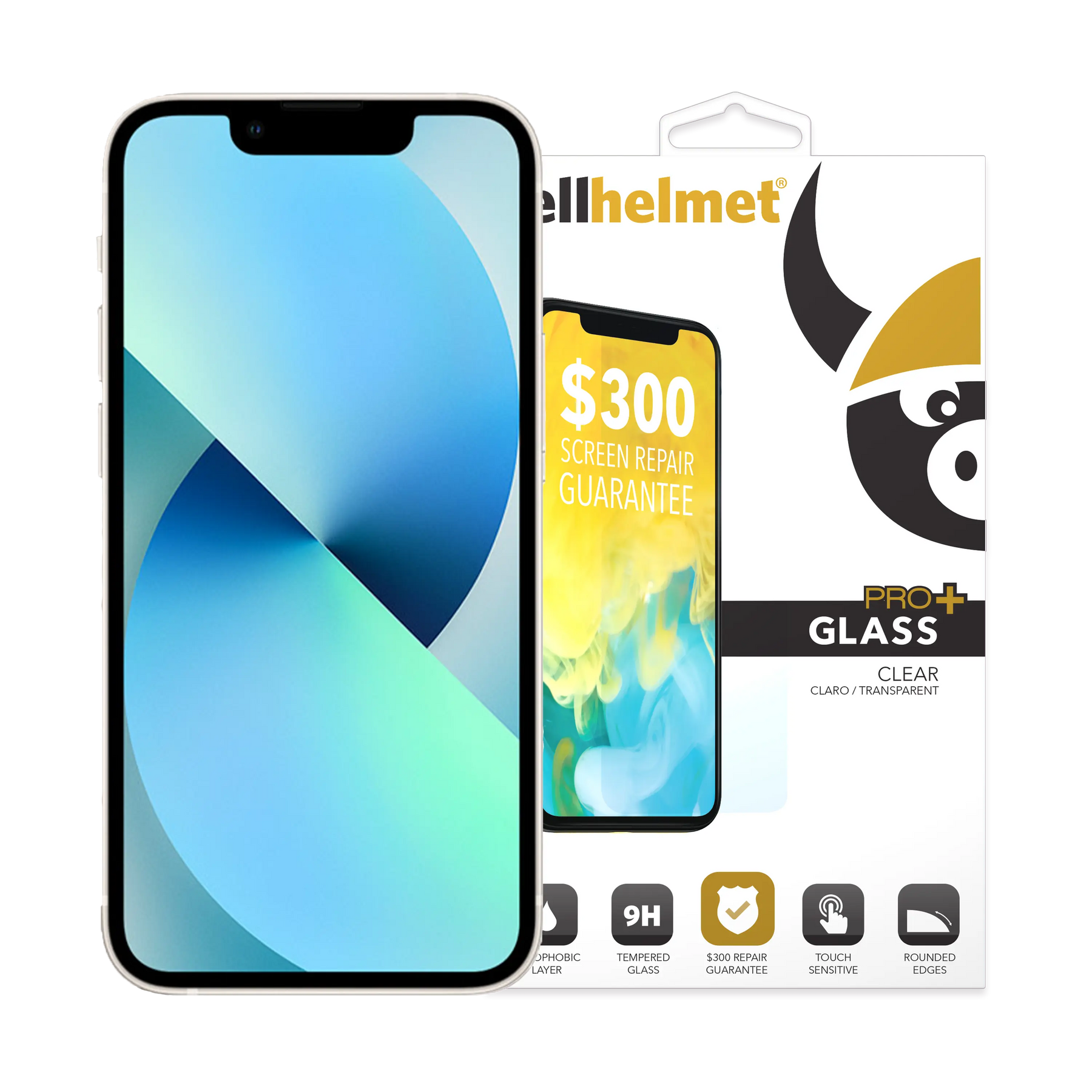 cellhelmet Tempered Glass for iPhone 13 Pro with Insurance