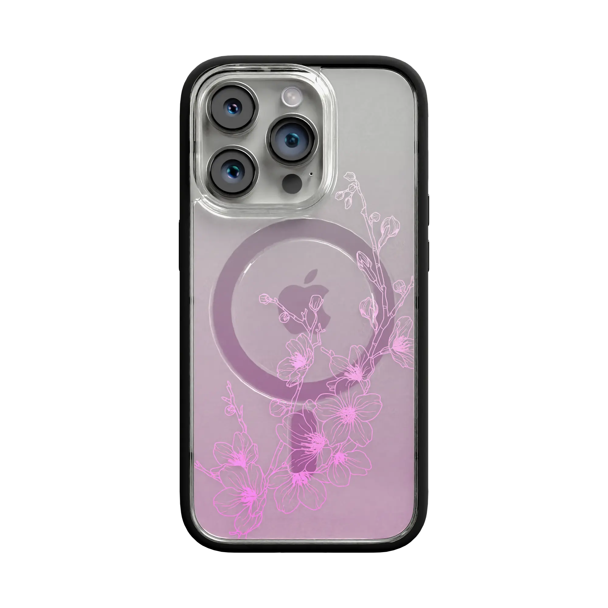 Apple-iPhone-13-Pro-Crystal-Clear Ballet Blush | Protective MagSafe Case | Ombre Bouquet Collection for Apple iPhone 13 Series cellhelmet cellhelmet