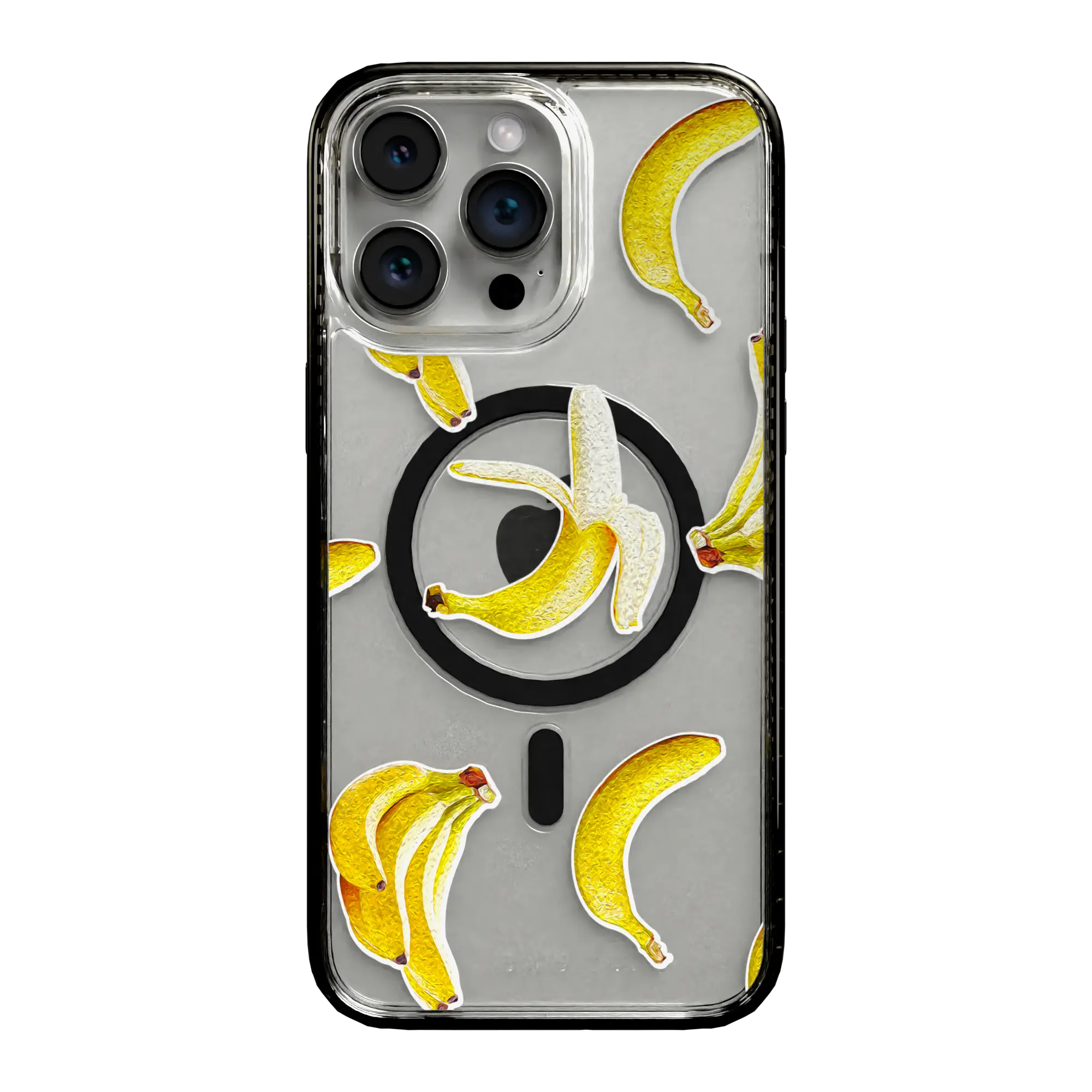 Apple-iPhone-15-Pro-Max-Onyx-Black Banana Breeze | Protective MagSafe Case | Fruits Collection for Apple iPhone 15 Series cellhelmet cellhelmet