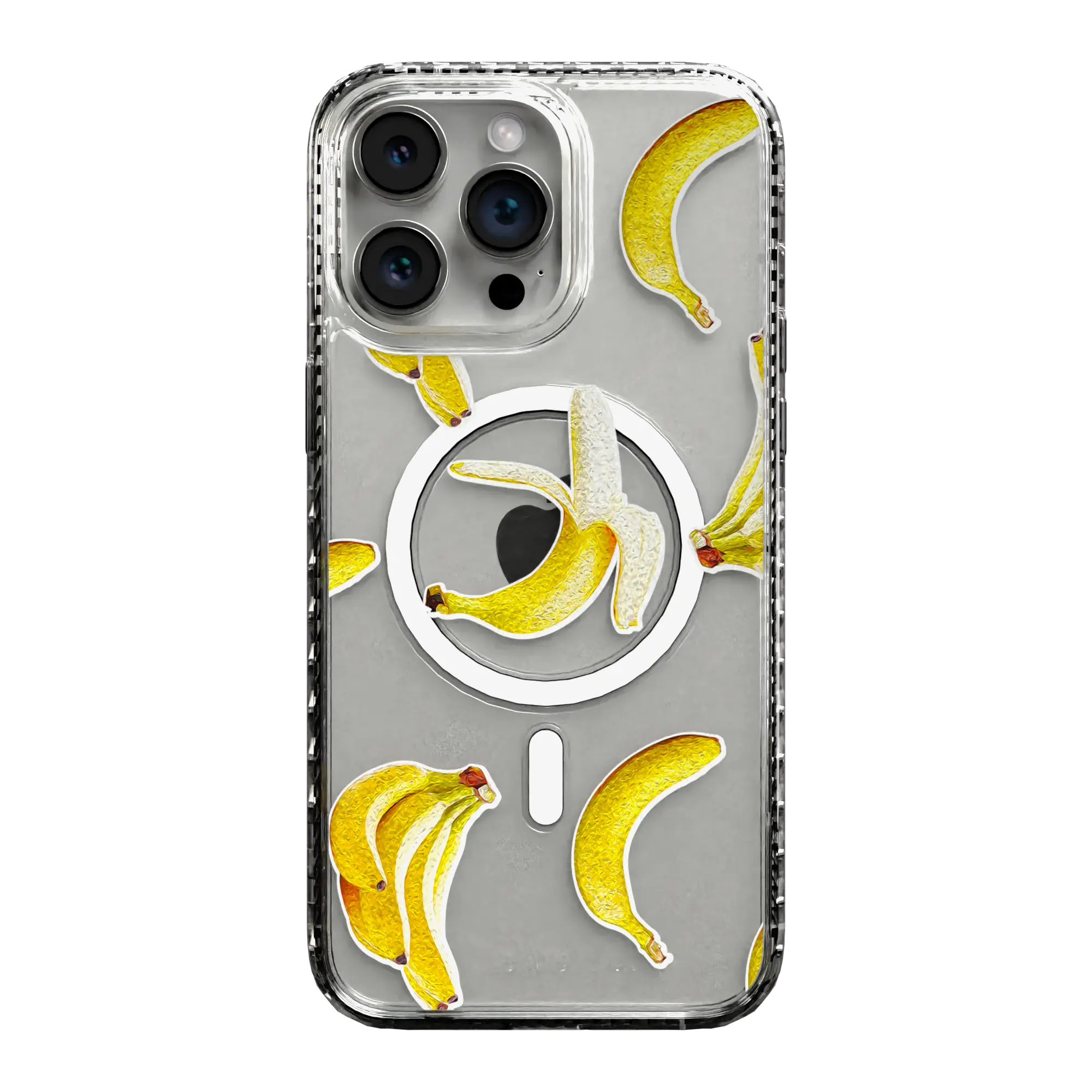 Apple-iPhone-15-Pro-Max-Crystal-Clear Banana Breeze | Protective MagSafe Case | Fruits Collection for Apple iPhone 15 Series cellhelmet cellhelmet