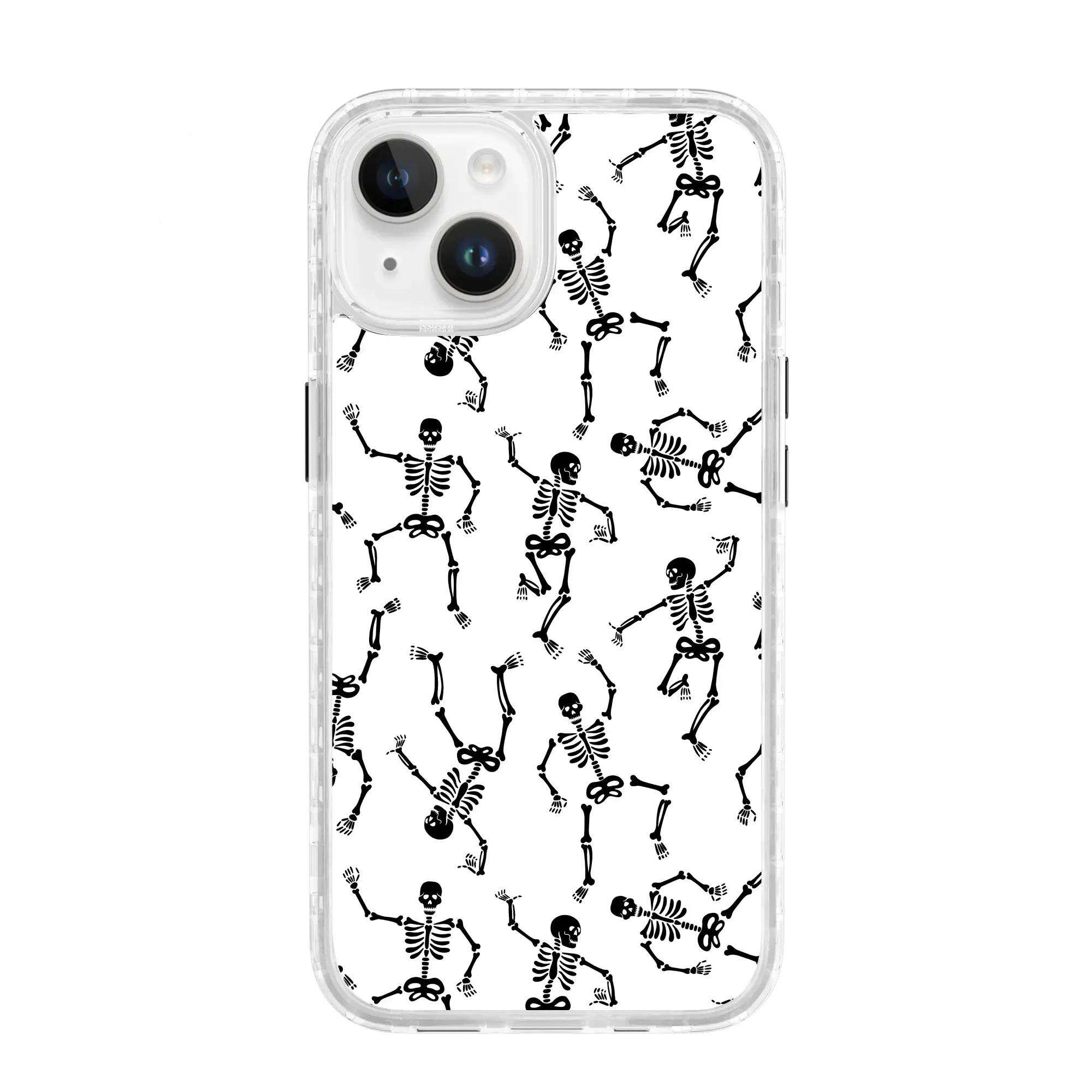 Black Dancing Skeletons | Halloween Series | Custom MagSafe Case Design for Apple iPhone 14 Series