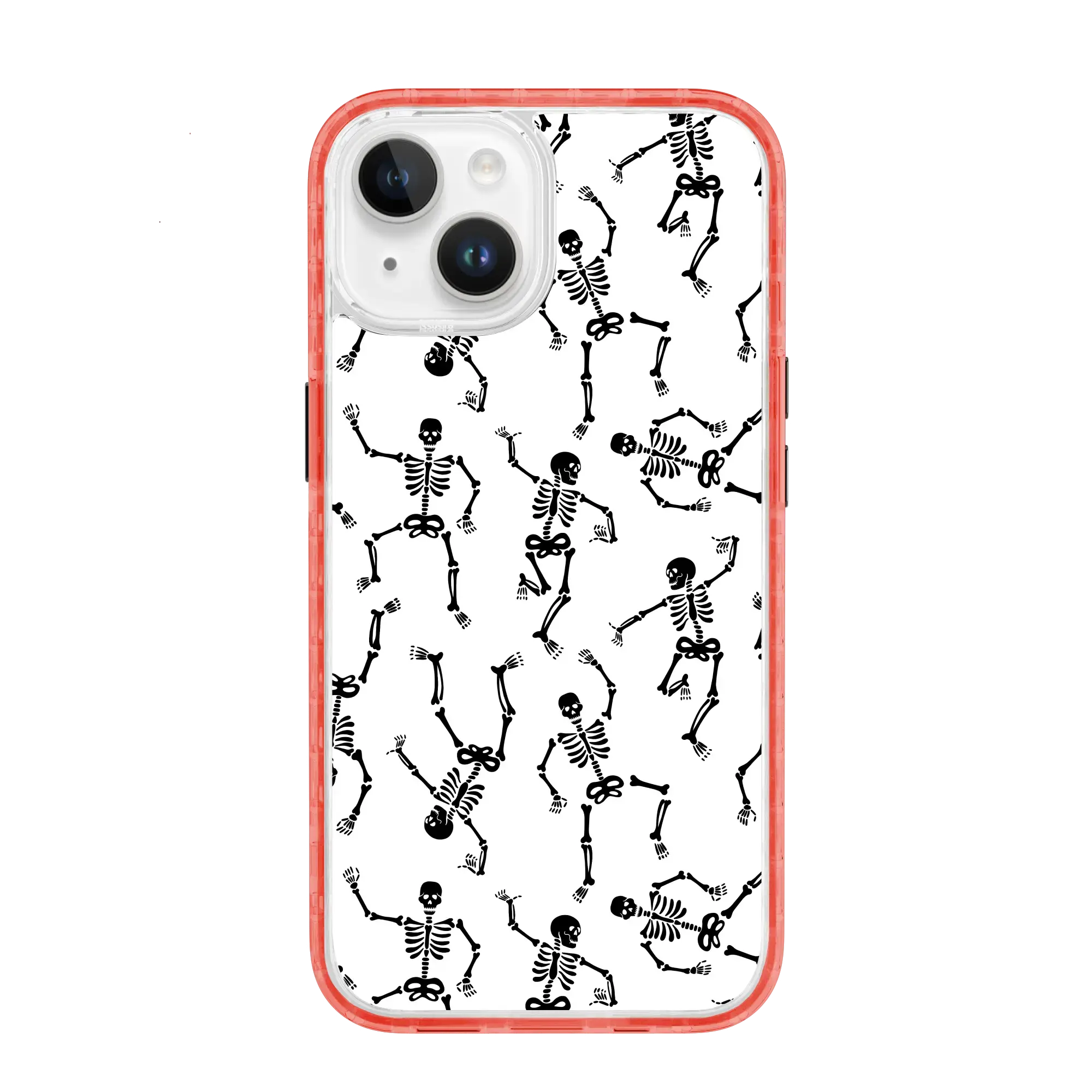 Black Dancing Skeletons | Halloween Series | Custom MagSafe Case Design for Apple iPhone 14 Series