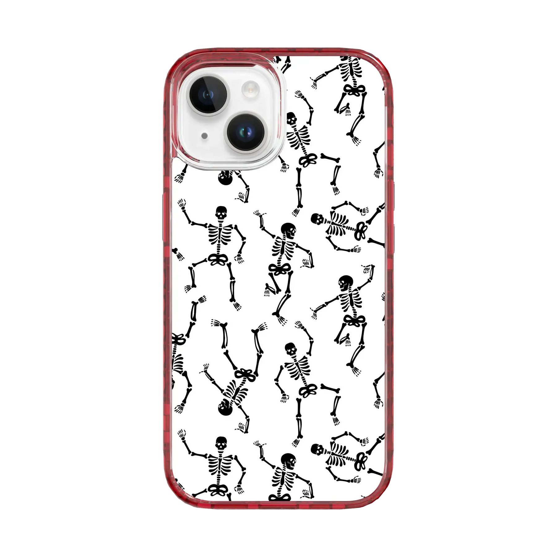 Black Dancing Skeletons | Halloween Series | Custom MagSafe Case Design for Apple iPhone 15 Series