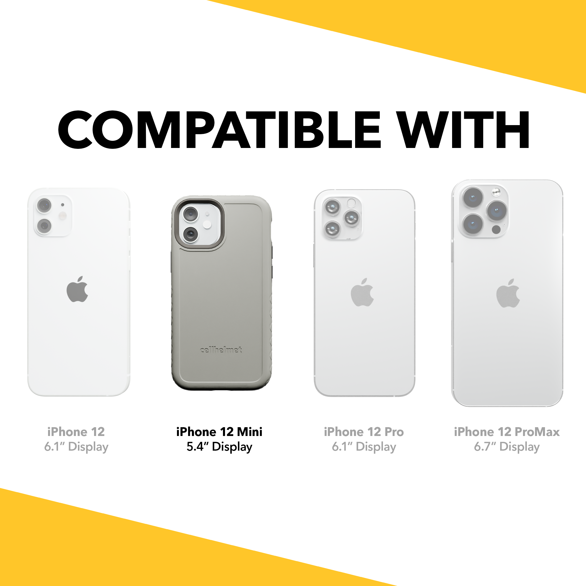 Dual Layer Case for Apple iPhone 12 Mini | Gray | Fortitude Series