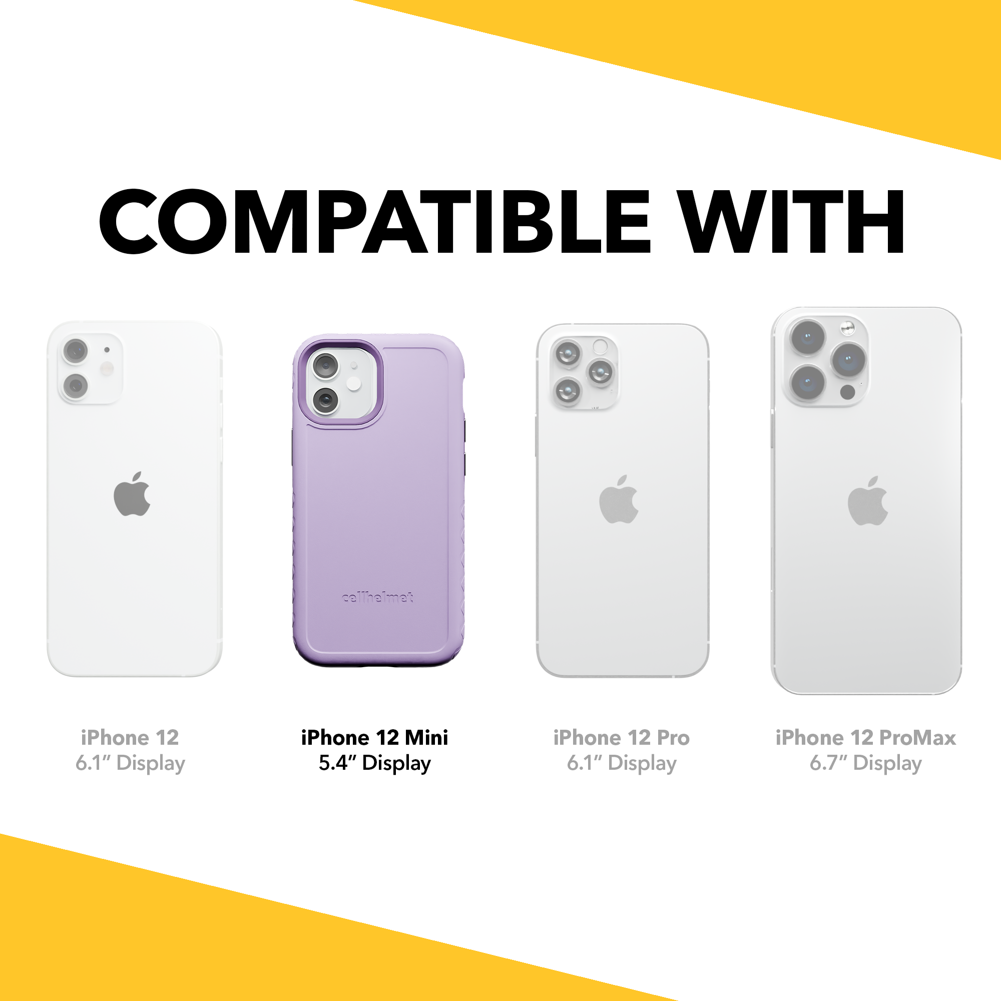 Dual Layer Case for Apple iPhone 12 Mini | Lilac Blossom Purple | Fortitude Series