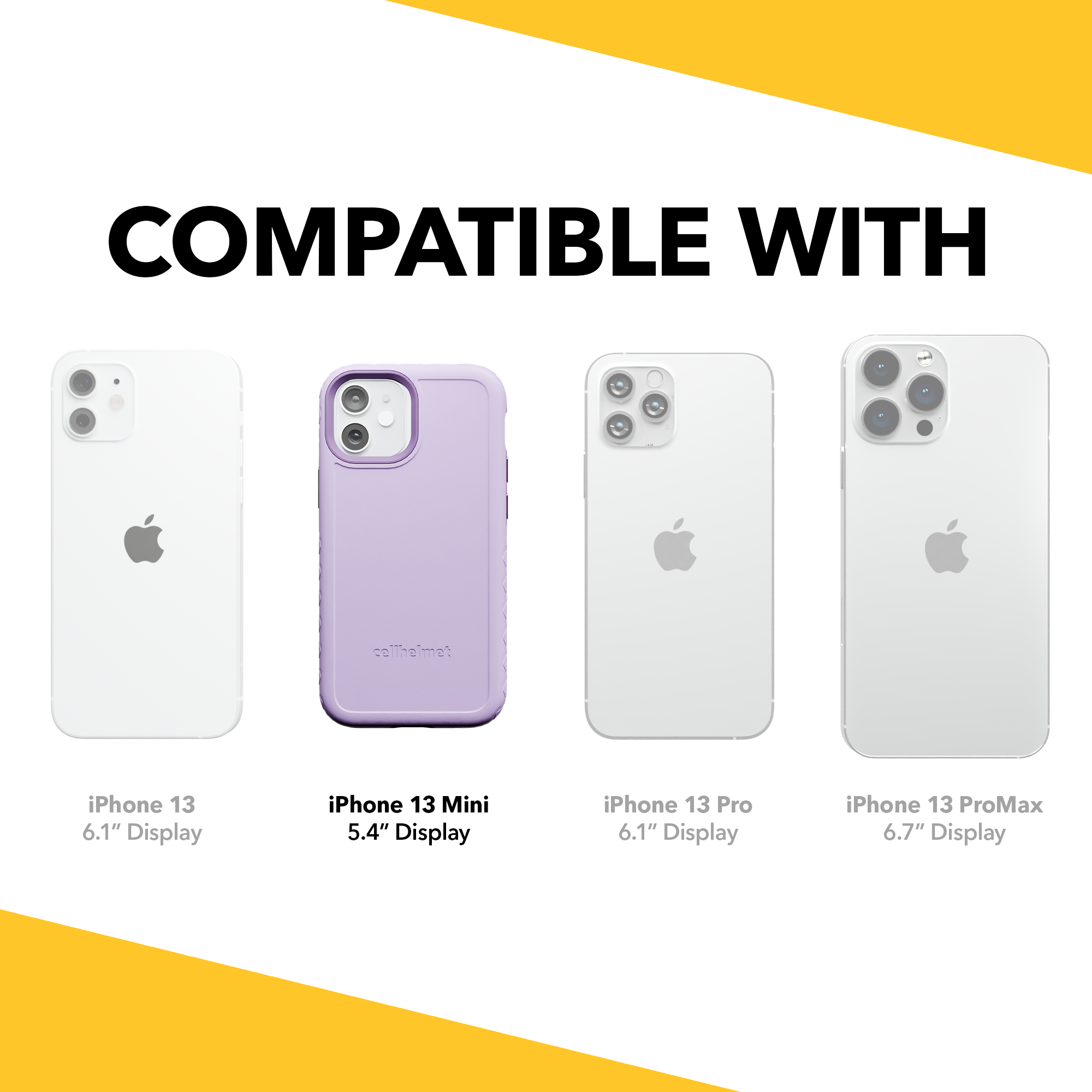 Dual Layer Case for Apple iPhone 13 Mini | Lilac Blossom Purple | Fortitude Series