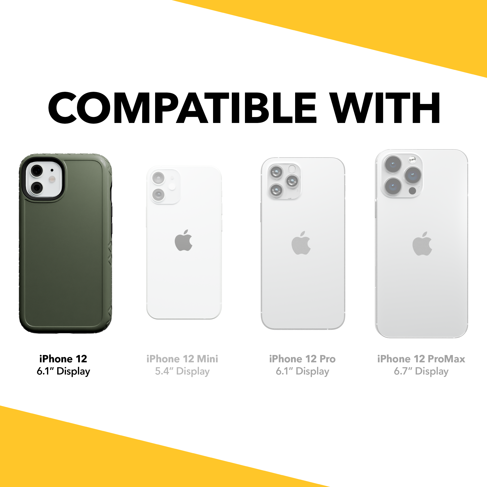 Fortitude Series Case for iPhone 12/12 Pro (Olive Drab Green)