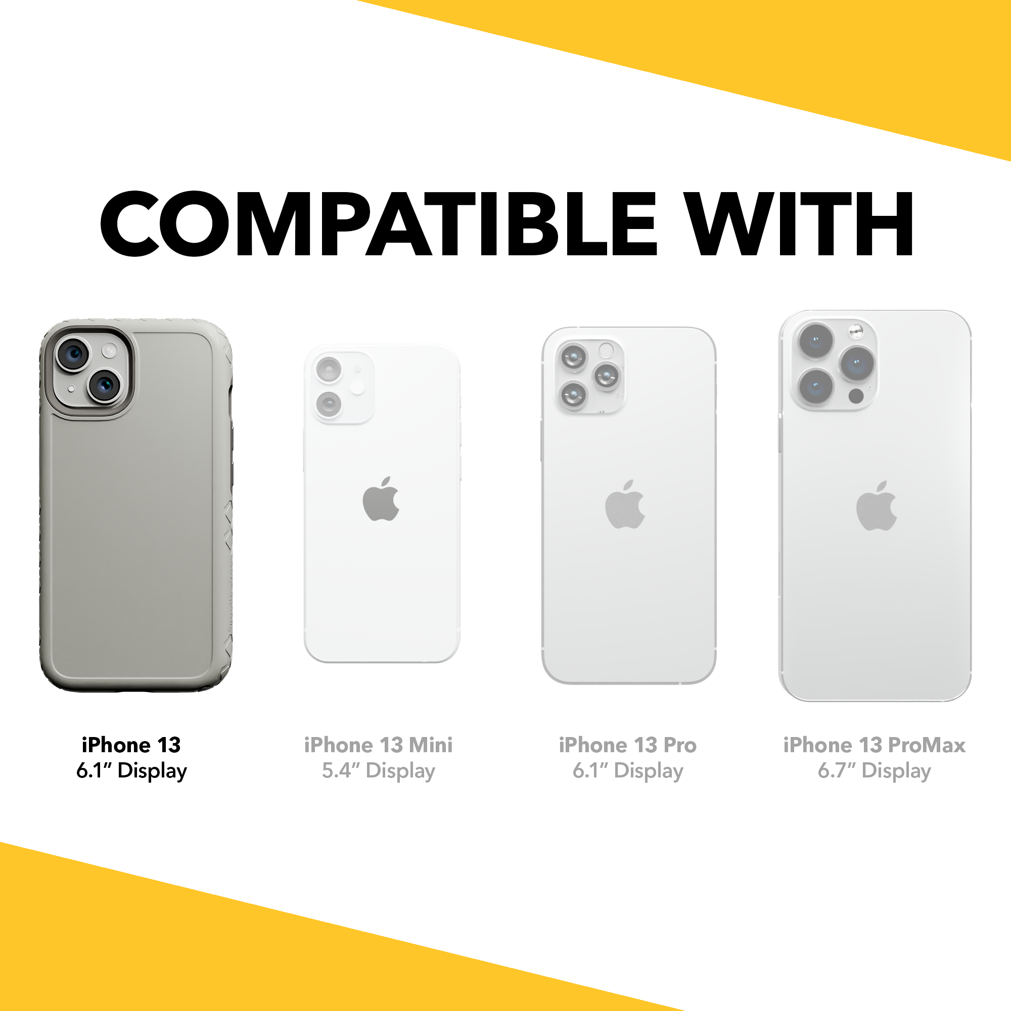 Dual Layer Case for Apple iPhone 13 | Gray | Fortitude Series