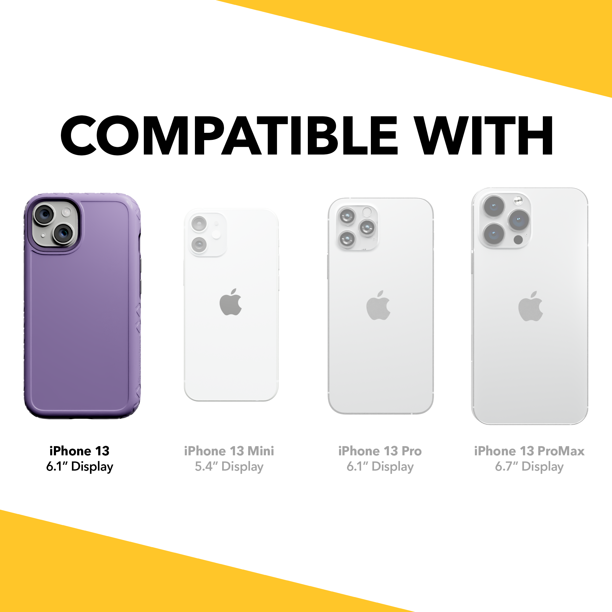 Dual Layer Case for Apple iPhone 13 | Lilac Blossom Purple | Fortitude Series Lilac Blossom Purple