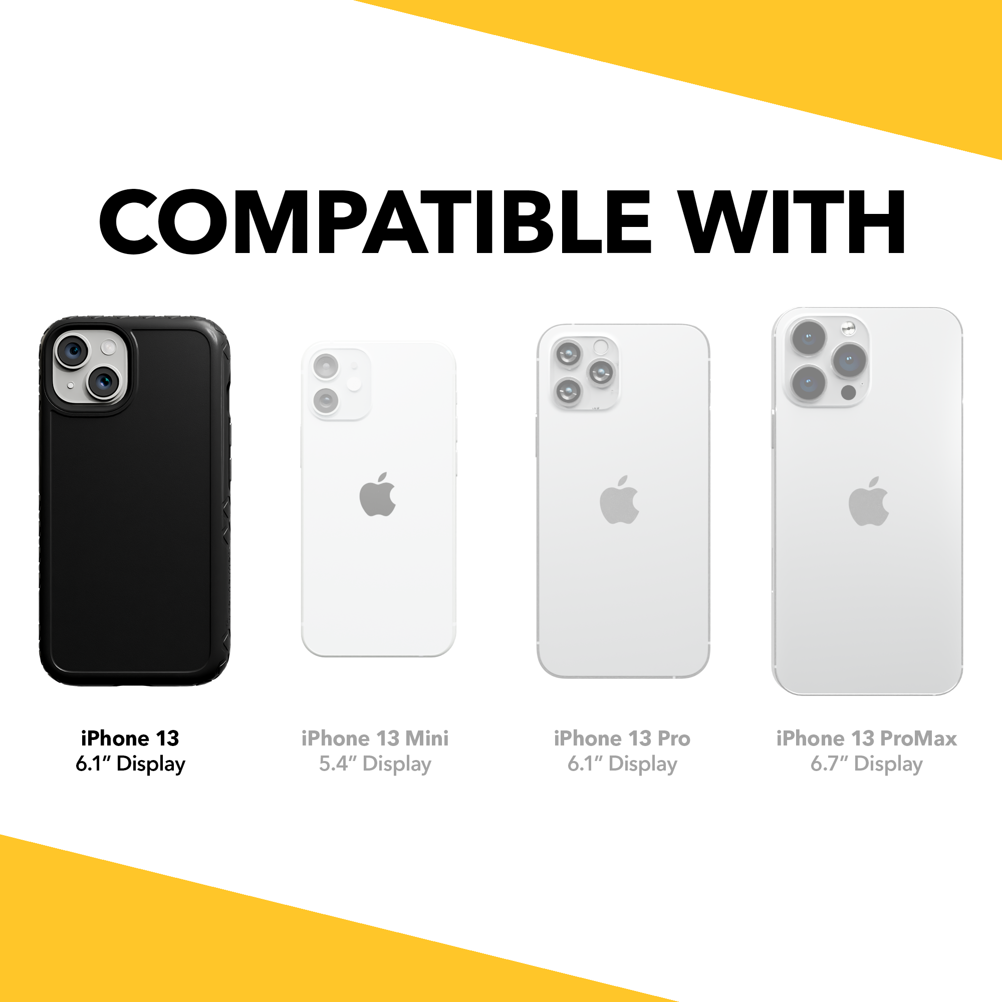 Dual Layer Case for Apple iPhone 13 | Onyx Black | Fortitude Series