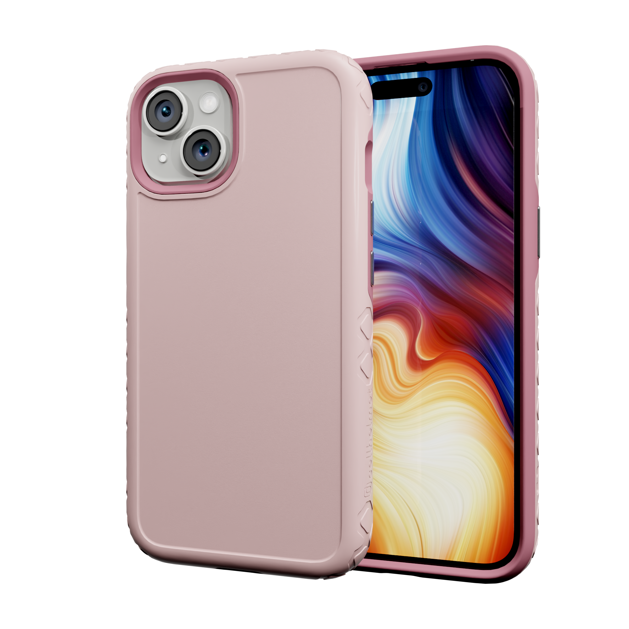 Dual Layer Case for Apple iPhone 13 | Pink Magnolia | Fortitude Series Pink Magnolia