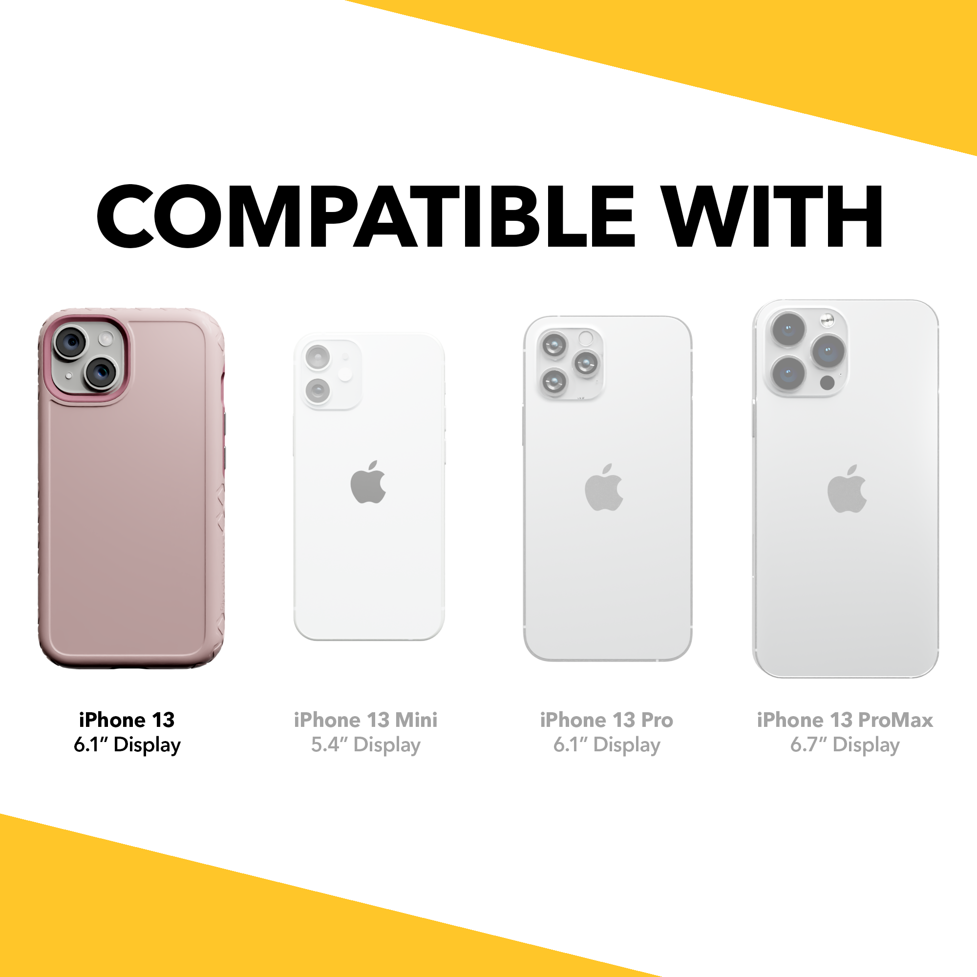 Dual Layer Case for Apple iPhone 13 | Pink Magnolia | Fortitude Series Pink Magnolia