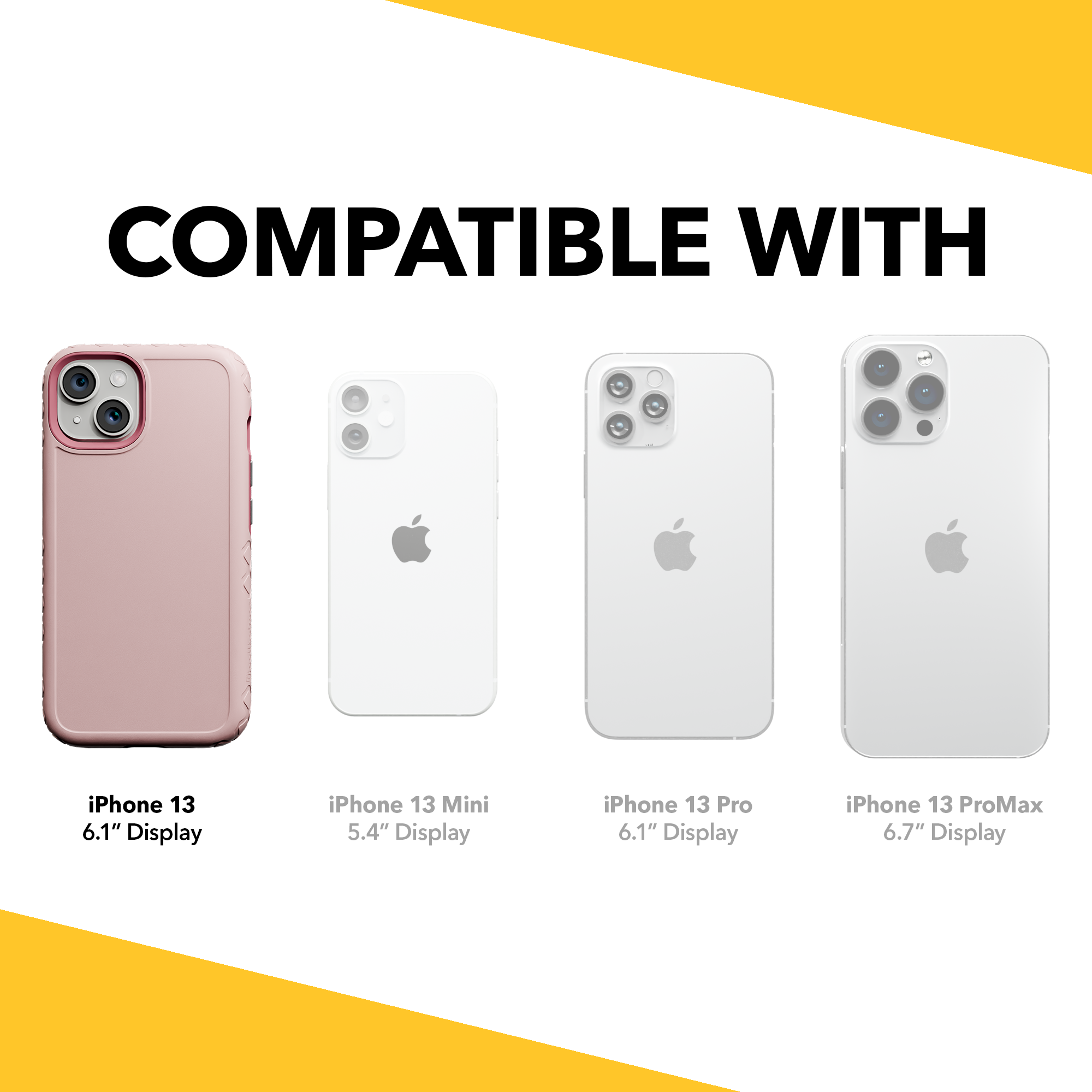 Dual Layer Case for Apple iPhone 13 | Pink Magnolia | Fortitude Series