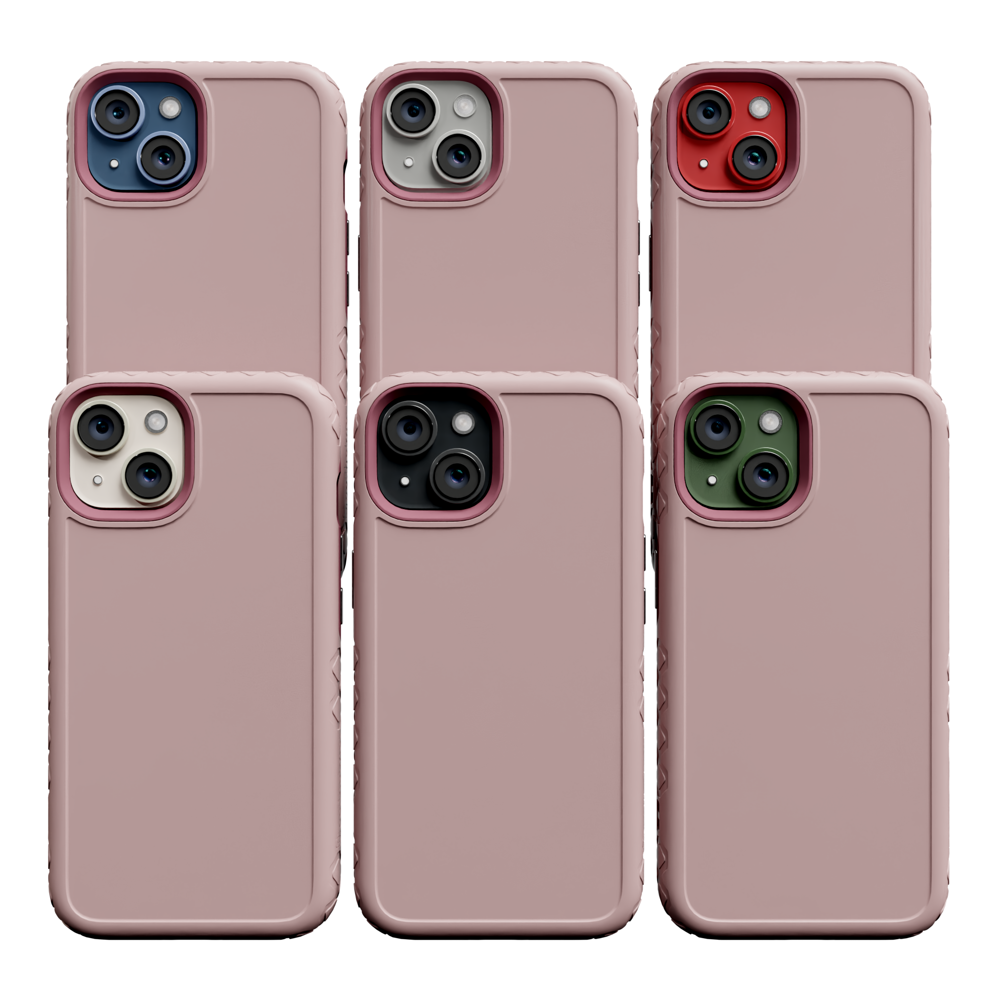 Dual Layer Case for Apple iPhone 13 | Pink Magnolia | Fortitude Series Pink Magnolia