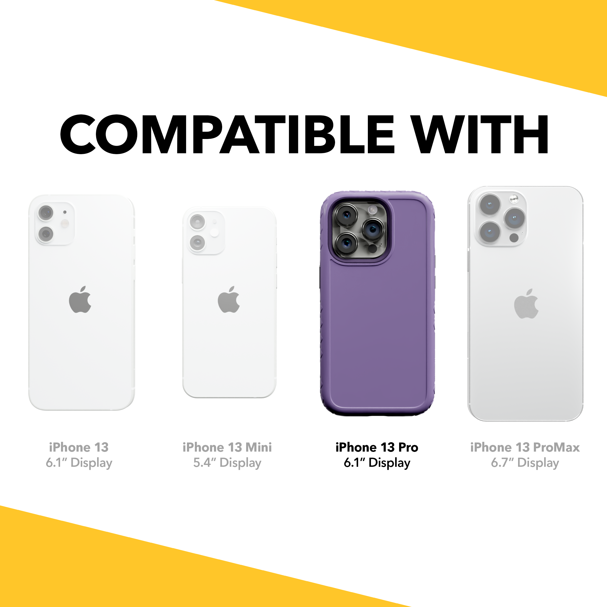 Dual Layer Case for Apple iPhone 13 Pro | Lilac Blossom Purple | Fortitude Series Lilac Blossom Purple