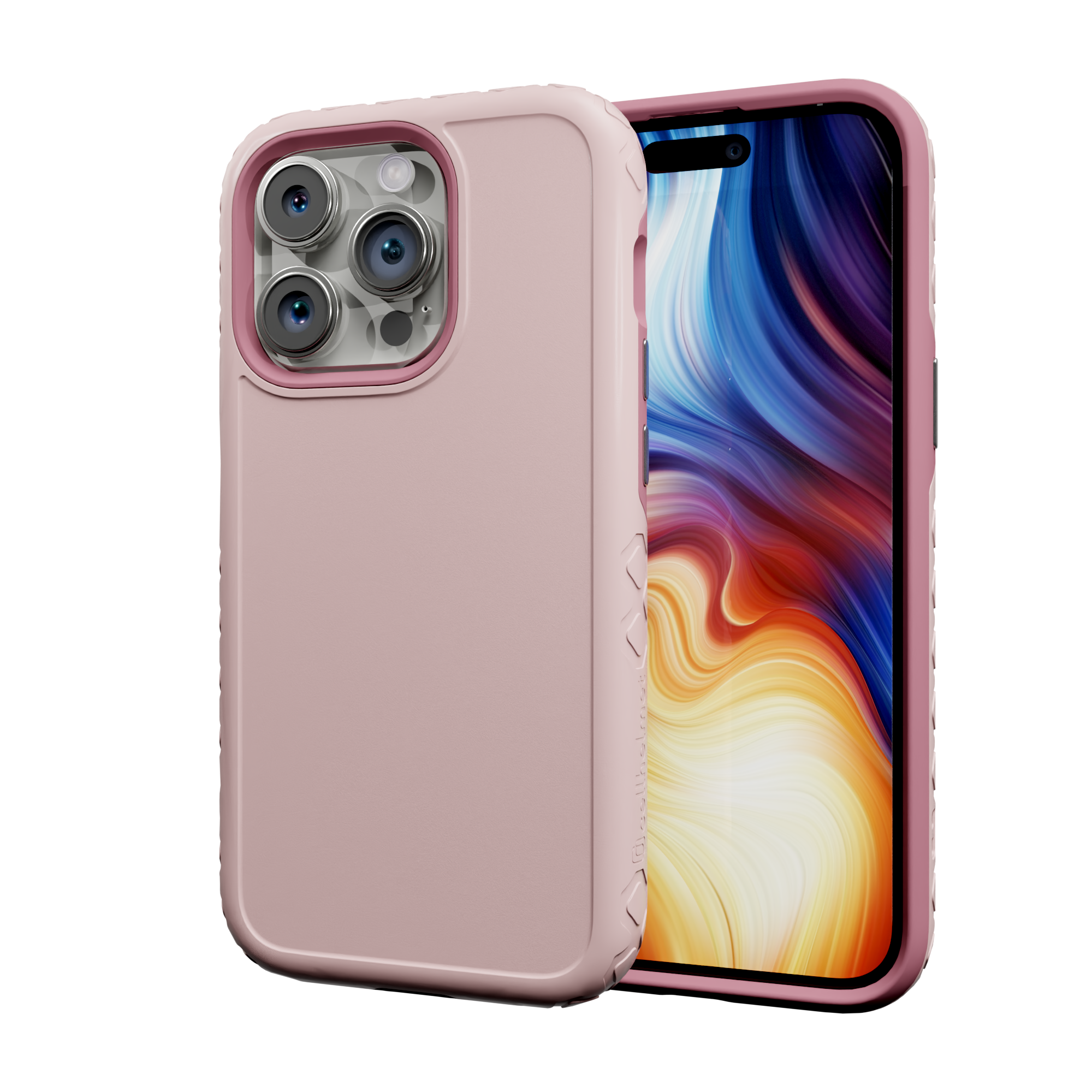 Dual Layer Case for Apple iPhone 13 Pro | Pink Magnolia | Fortitude Series Pink Magnolia