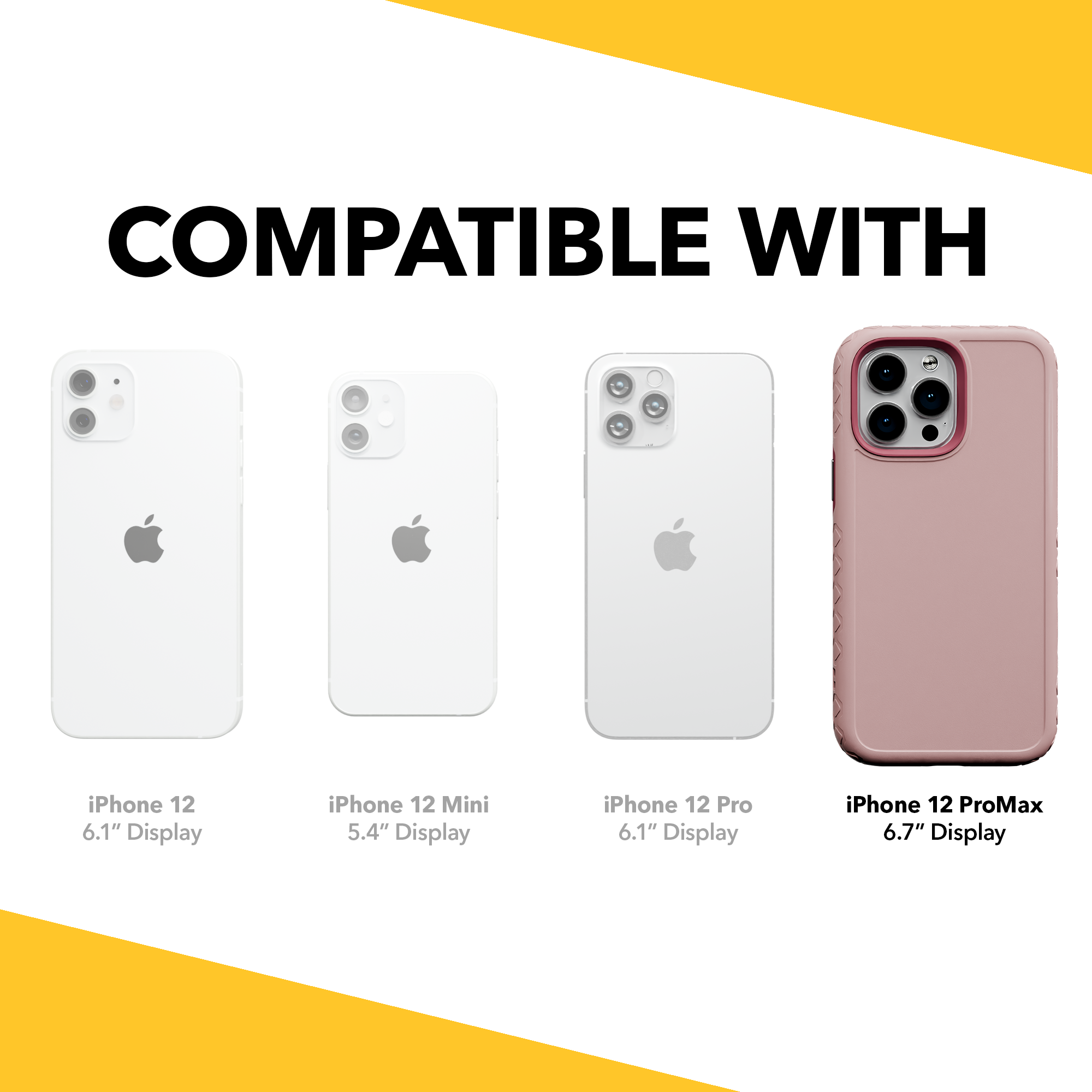 Dual Layer Case for Apple iPhone 12 Pro Max | Pink Magnolia | Fortitude Series
