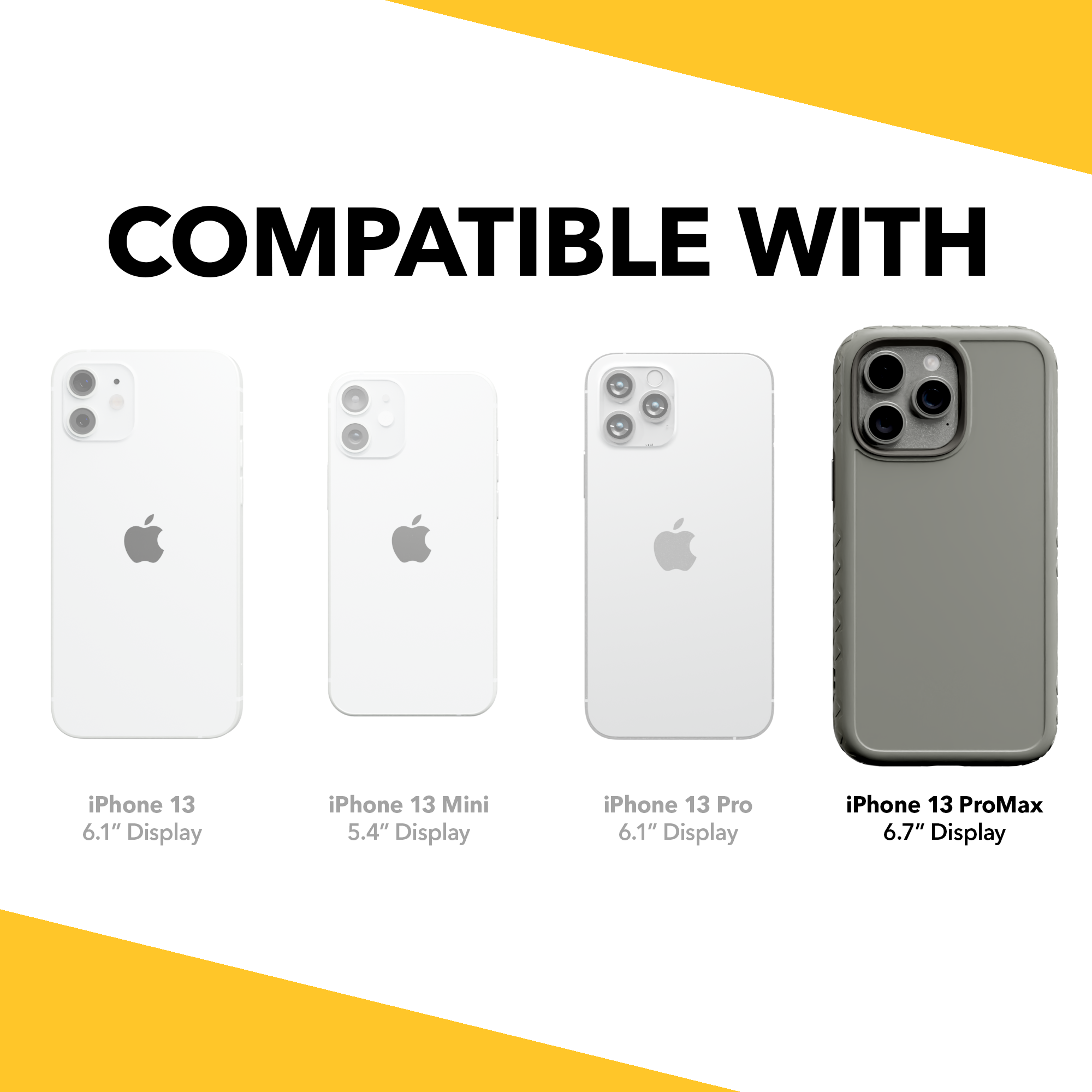 Dual Layer Case for Apple iPhone 13 Pro Max | Gray | Fortitude Series Gray