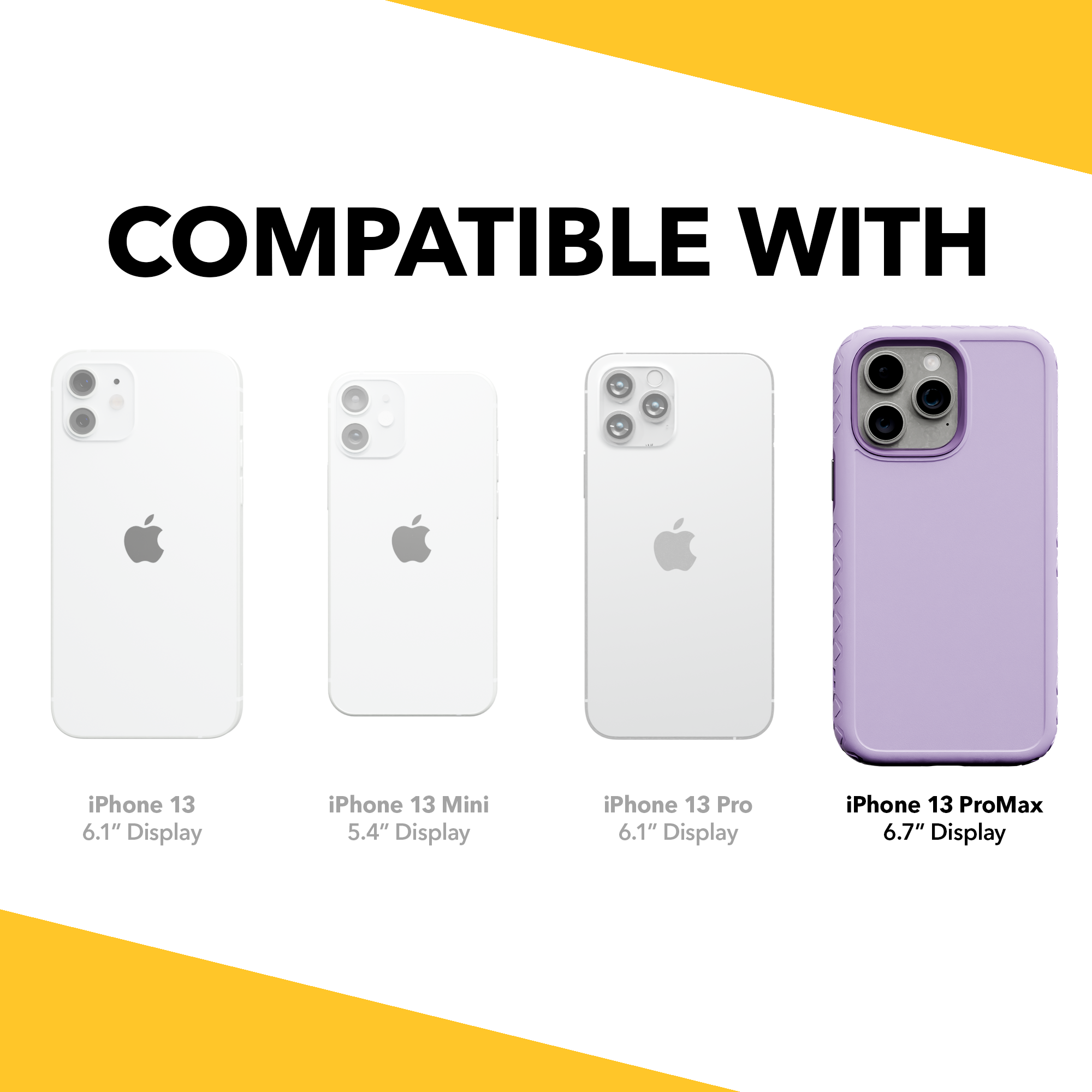 Dual Layer Case for Apple iPhone 13 Pro Max | Lilac Blossom Purple | Fortitude Series