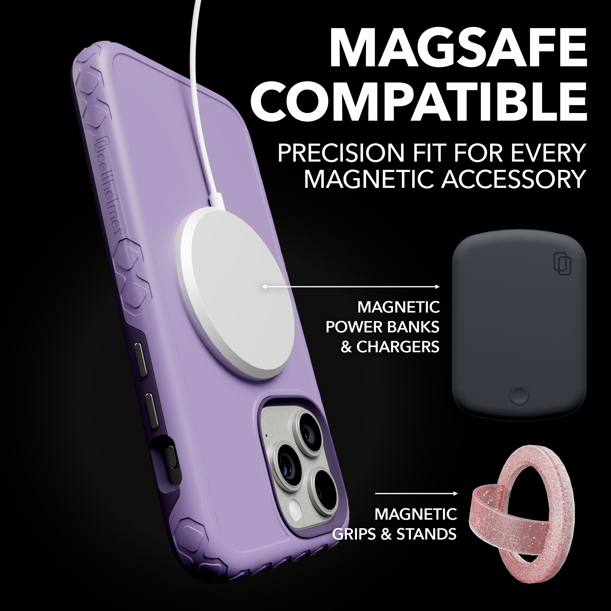 Dual Layer Case for Apple iPhone 13 Pro Max | Lilac Blossom Purple | Fortitude Series Lilac Blossom Purple