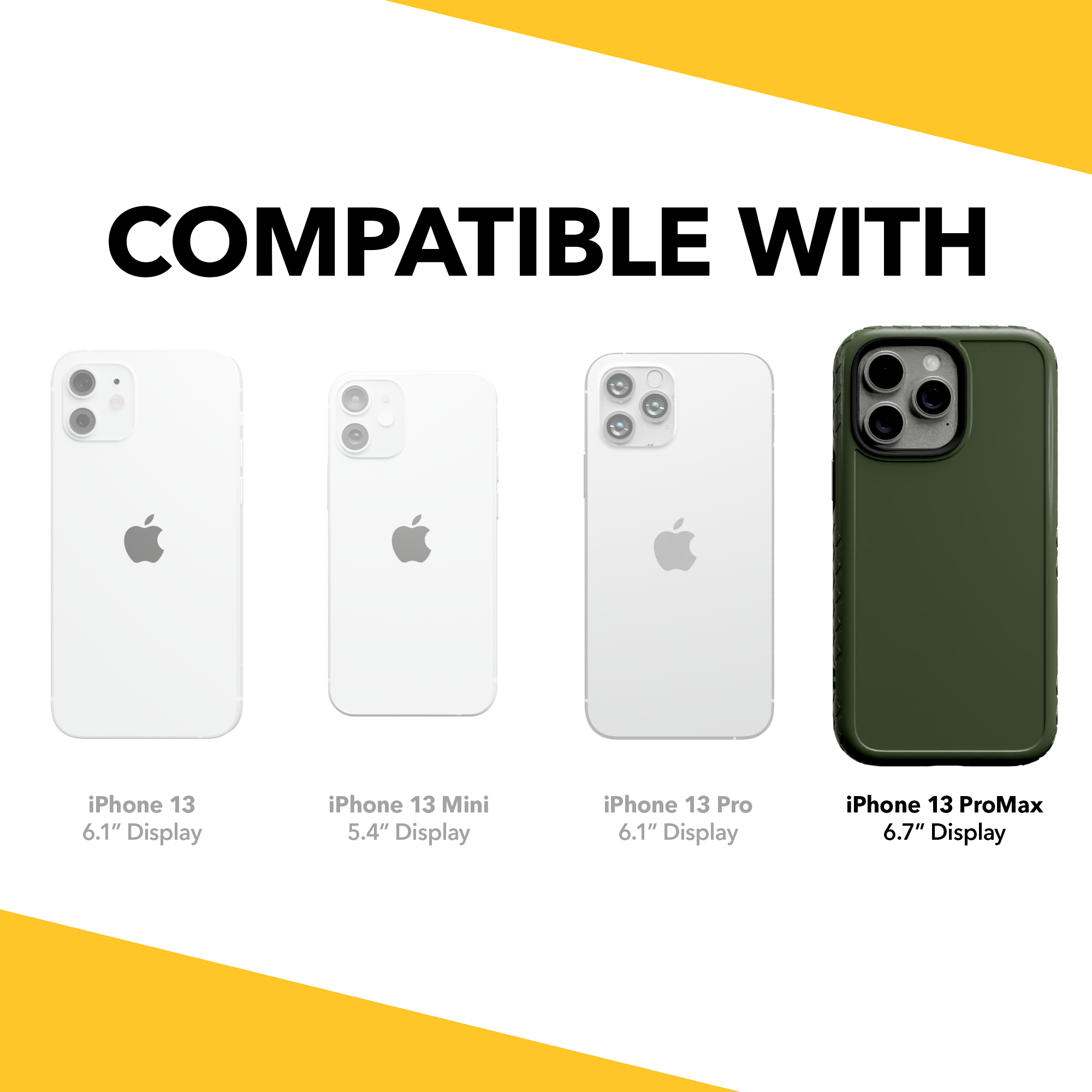 Dual Layer Case for Apple iPhone 13 Pro Max | Olive Drab Green | Fortitude Series Olive Drab Green