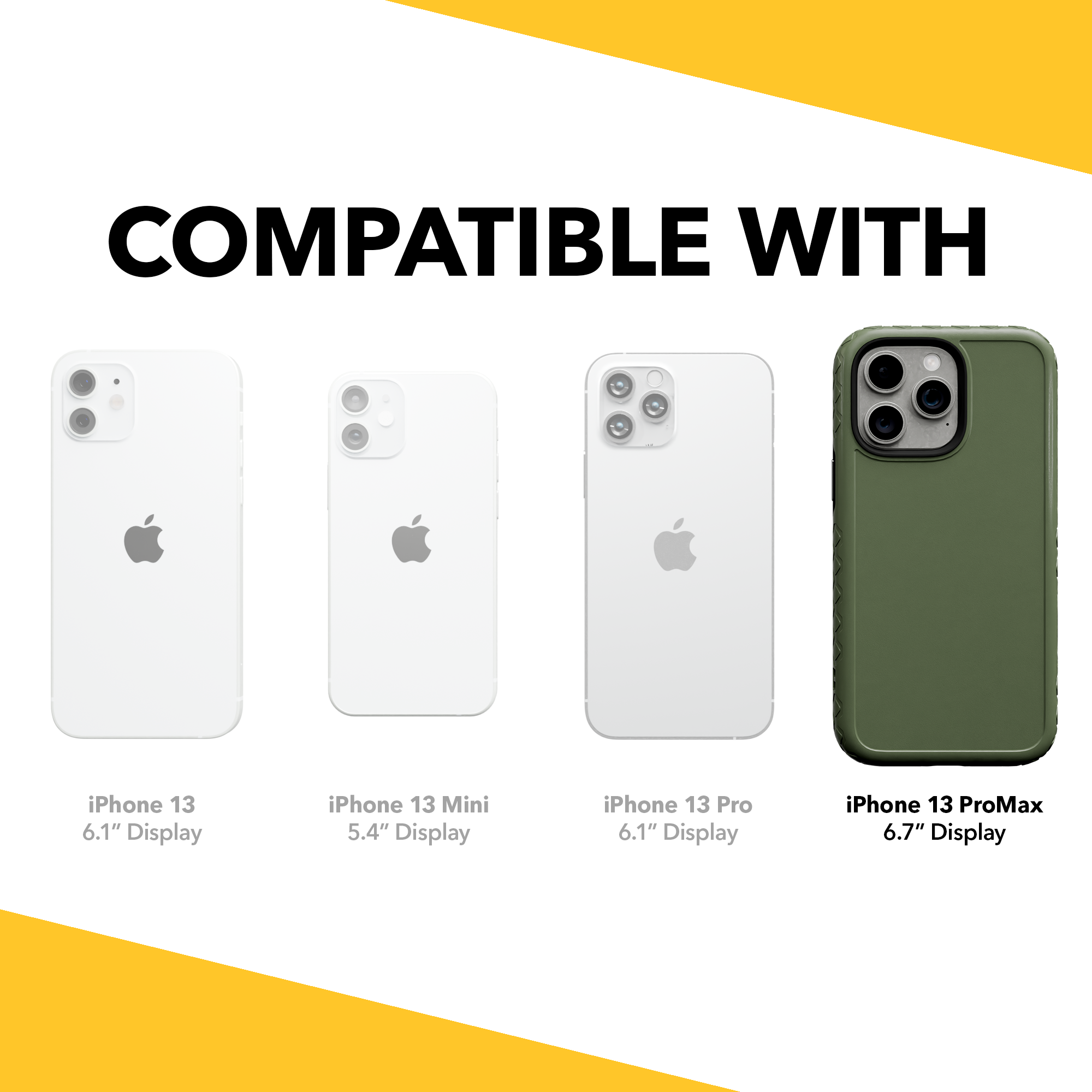 Dual Layer Case for Apple iPhone 13 Pro Max | Olive Drab Green | Fortitude Series