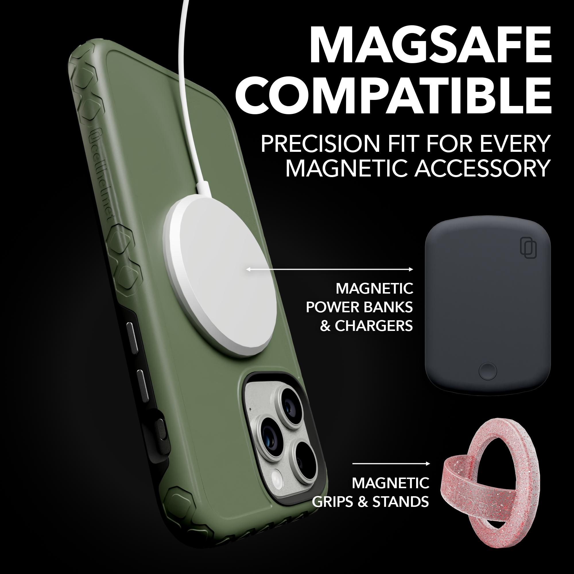 Dual Layer Case for Apple iPhone 13 Pro Max | Olive Drab Green | Fortitude Series Olive Drab Green