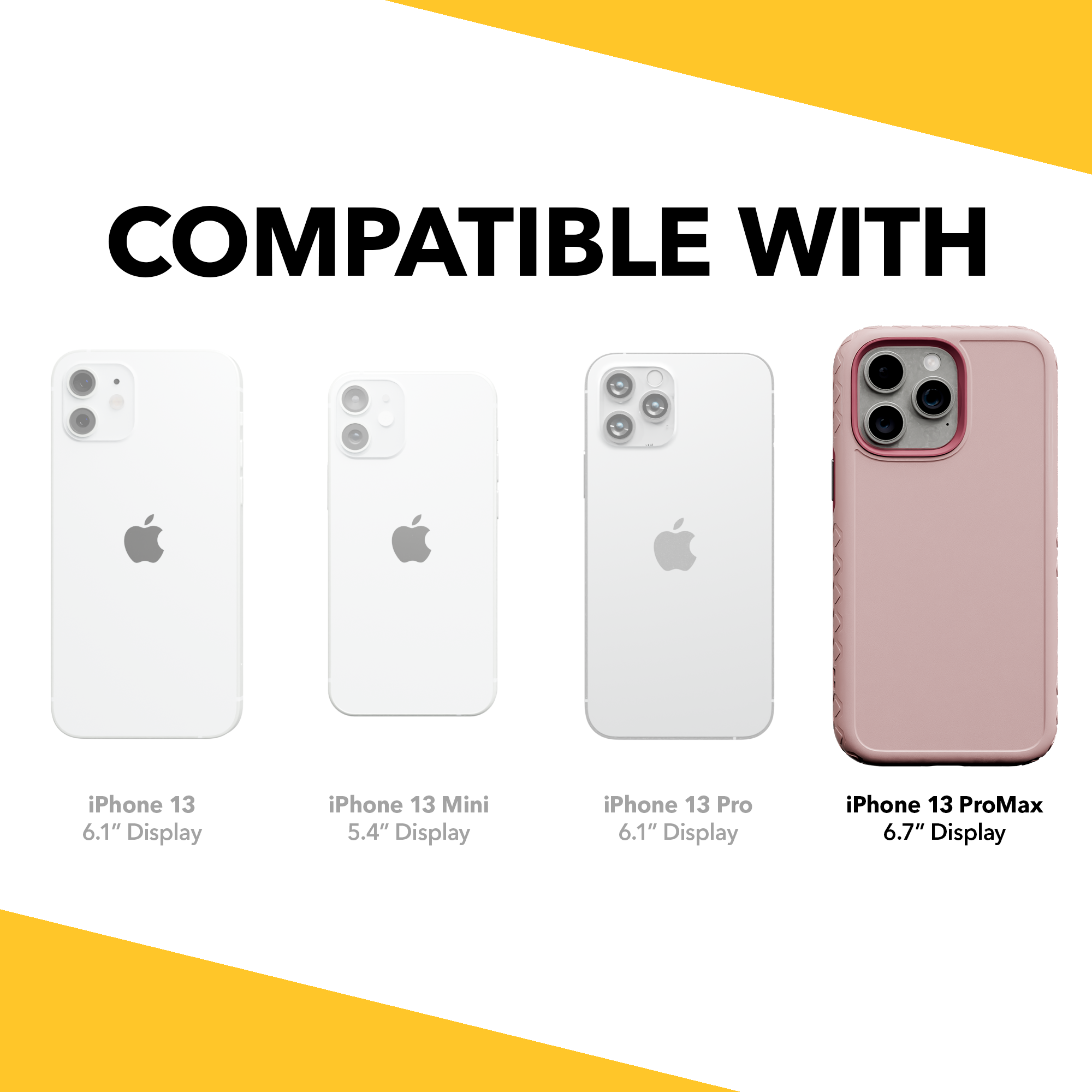 Dual Layer Case for Apple iPhone 13 Pro Max | Pink Magnolia | Fortitude Series