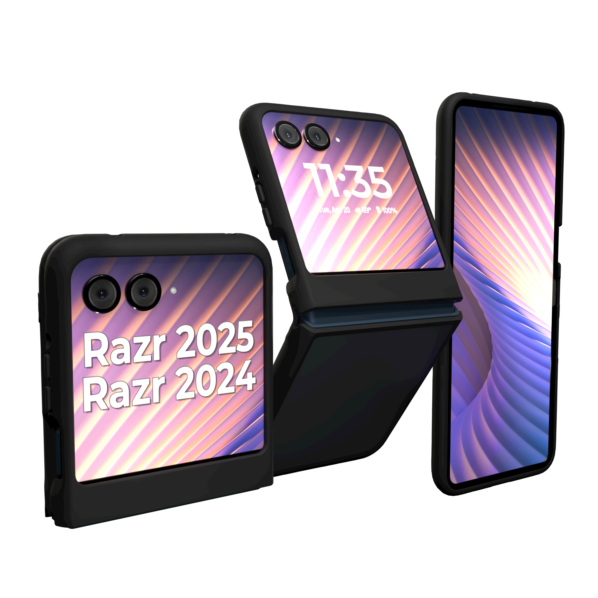 Altitude X Flip Series for Motorola razr (2024 / 2025) - Onyx Black