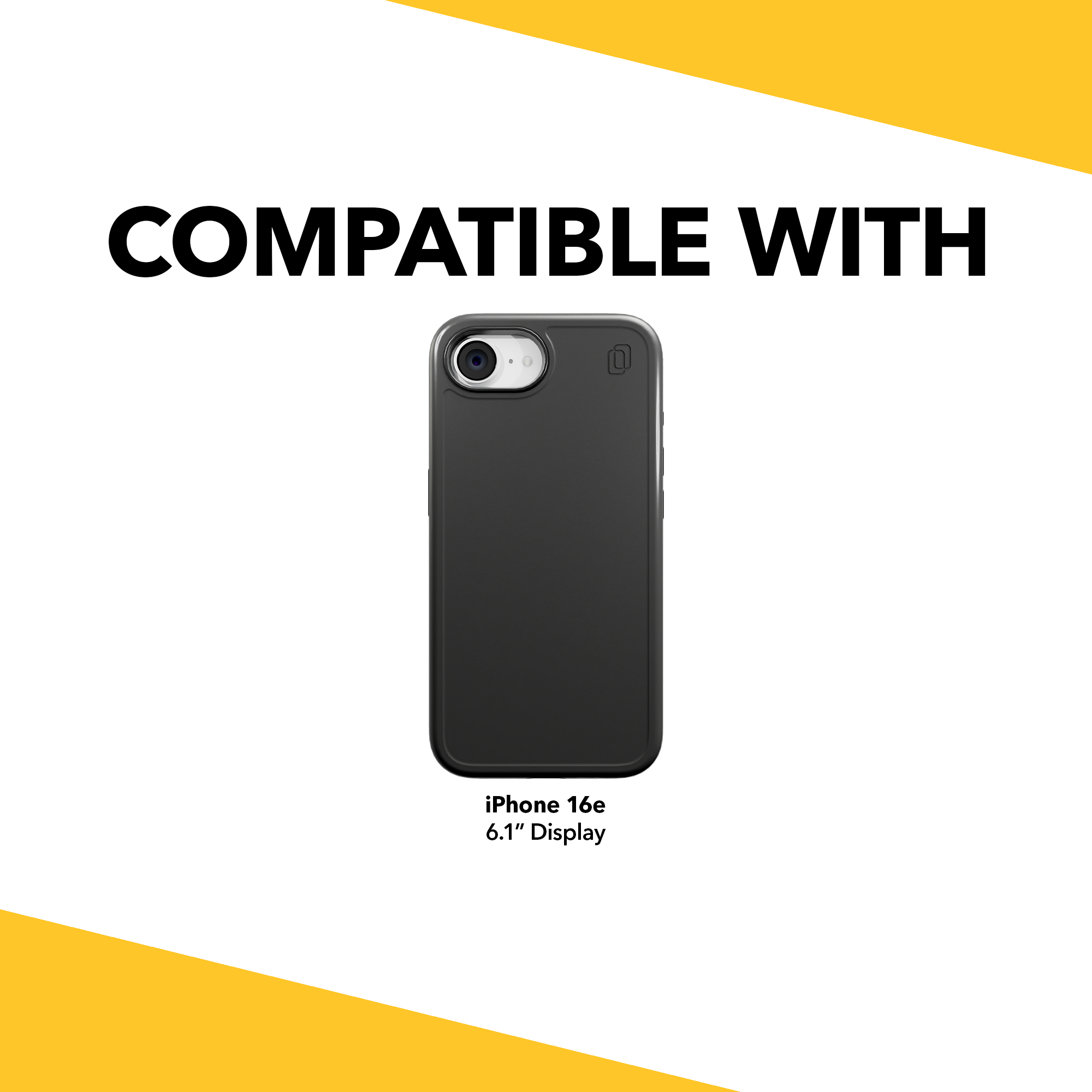 Shock-Absorbent MagSafe® Case for Apple iPhone 16e | Onyx Black | Fortitude Series