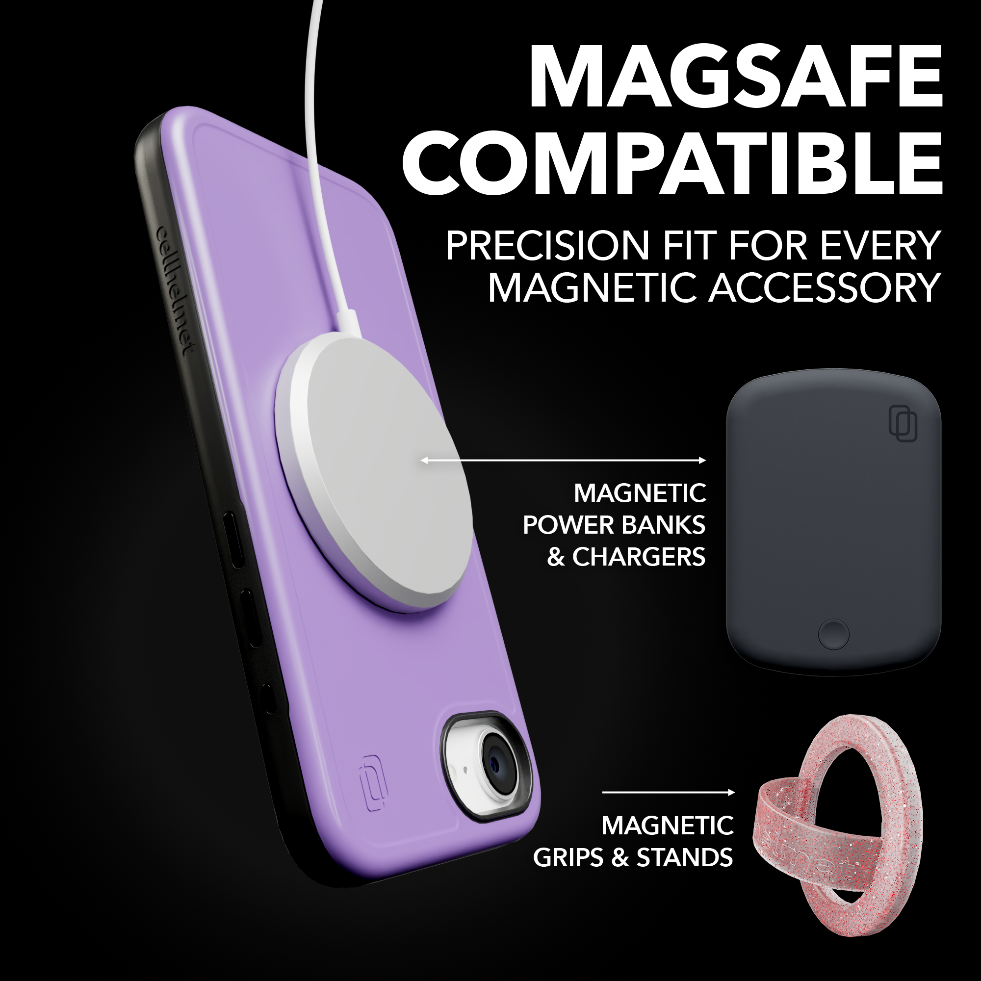 Shock-Absorbent MagSafe® Case for Apple iPhone 16e | Lilac Purple | Fortitude Series