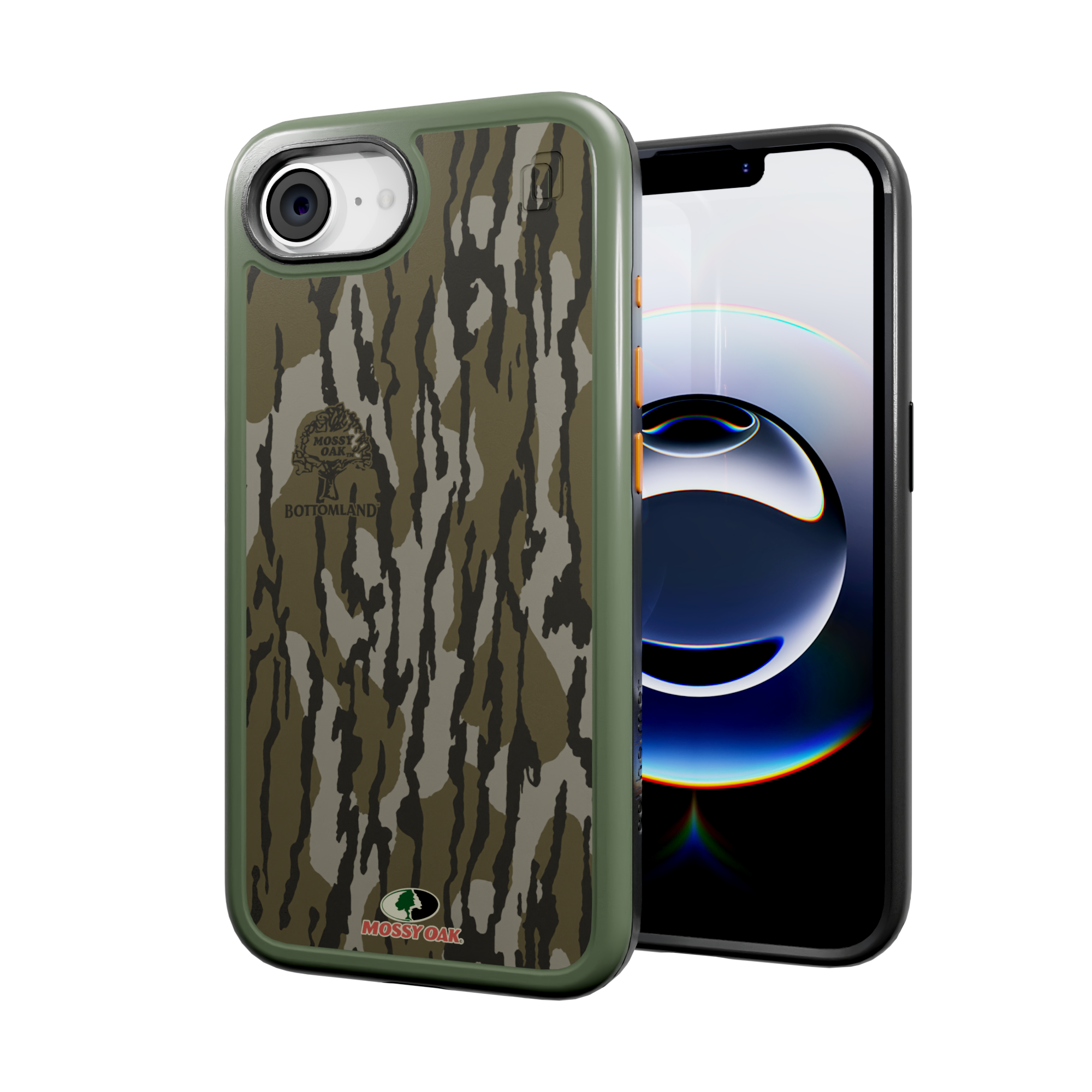 Shock-Absorbent Case for Apple iPhone 16e | Mossy Oak Bottomland Camo