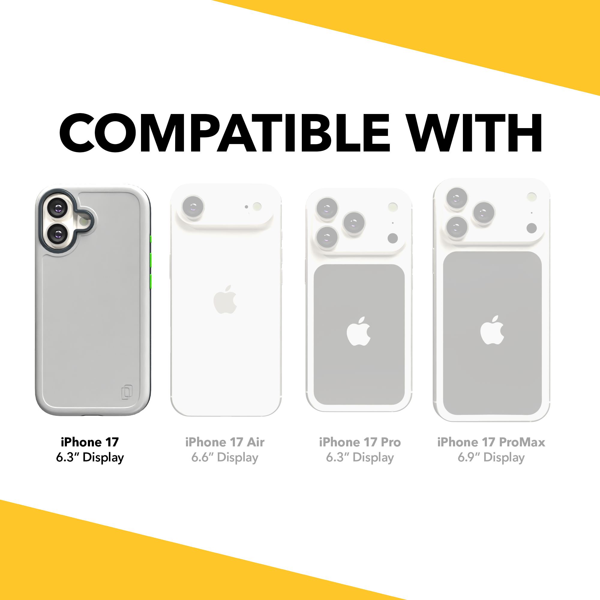 Shock-Absorbent MagSafe® Case for Apple iPhone 17 in Hyper Slate | Fortitude Series None / None / Hyper Slate
