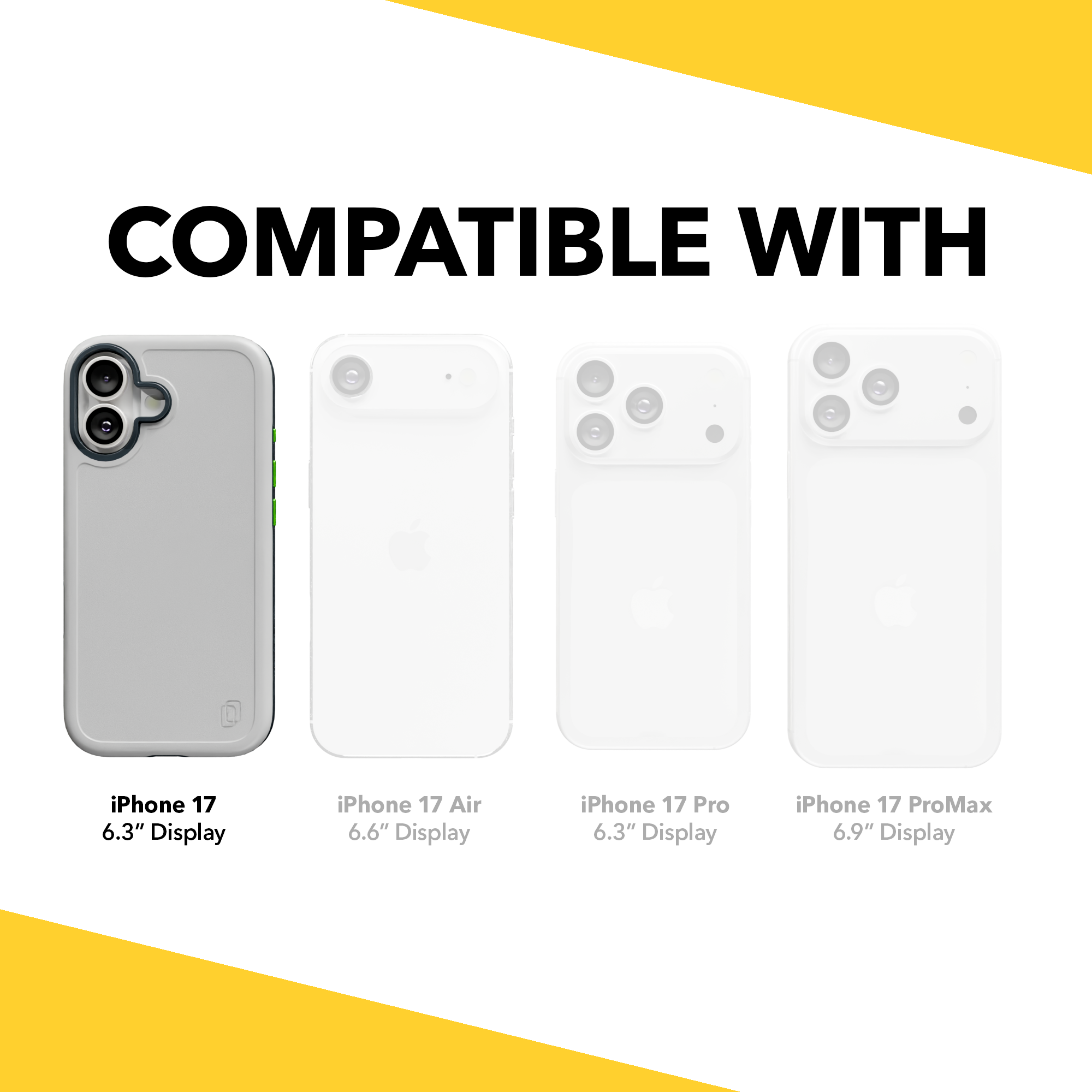 Shock-Absorbent MagSafe® Case for Apple iPhone 17 in Hyper Slate | Fortitude Series None / None / Hyper Slate