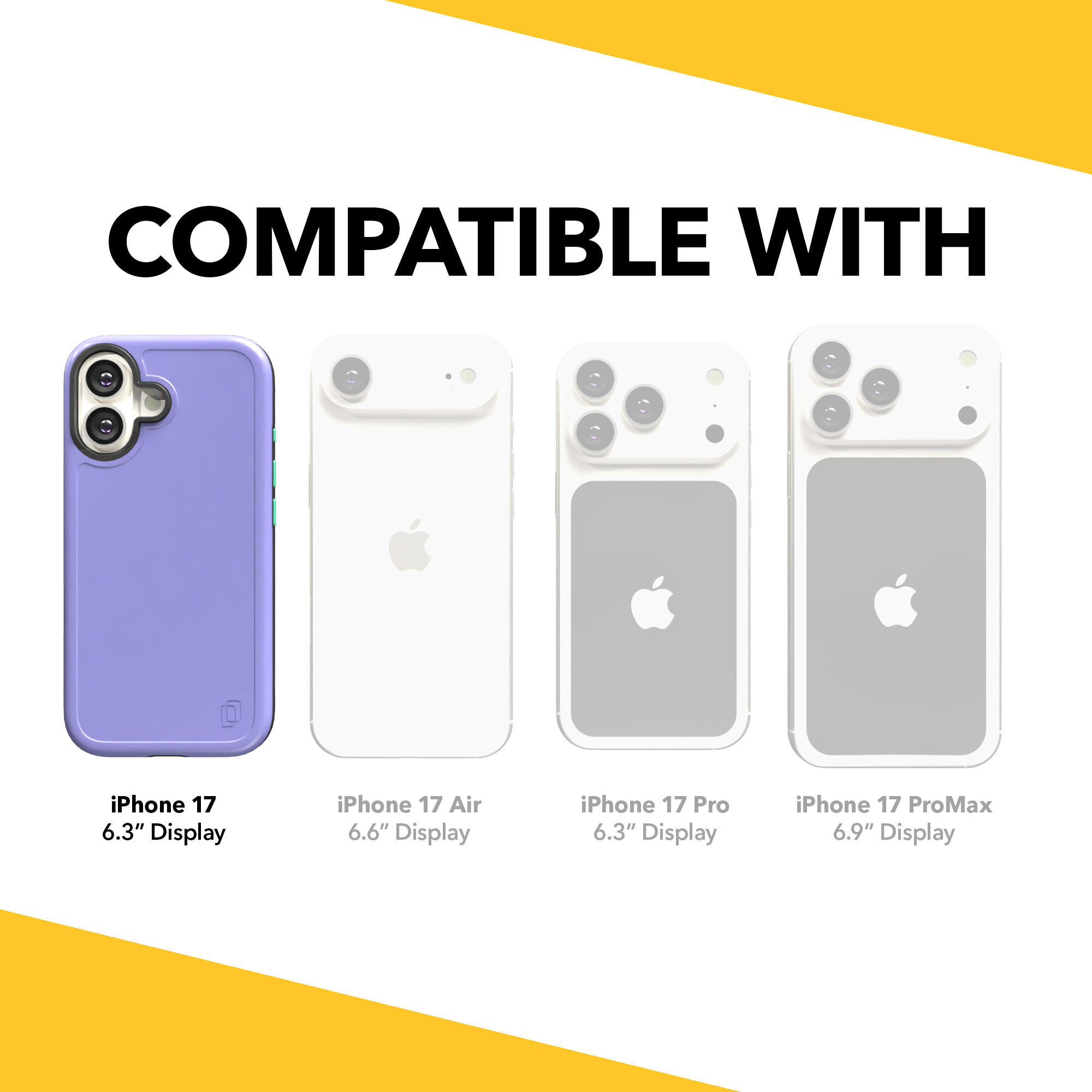 Shock-Absorbent MagSafe® Case for Apple iPhone 17 in Coastal Lilac | Fortitude Series None / None / Coastal Lilac