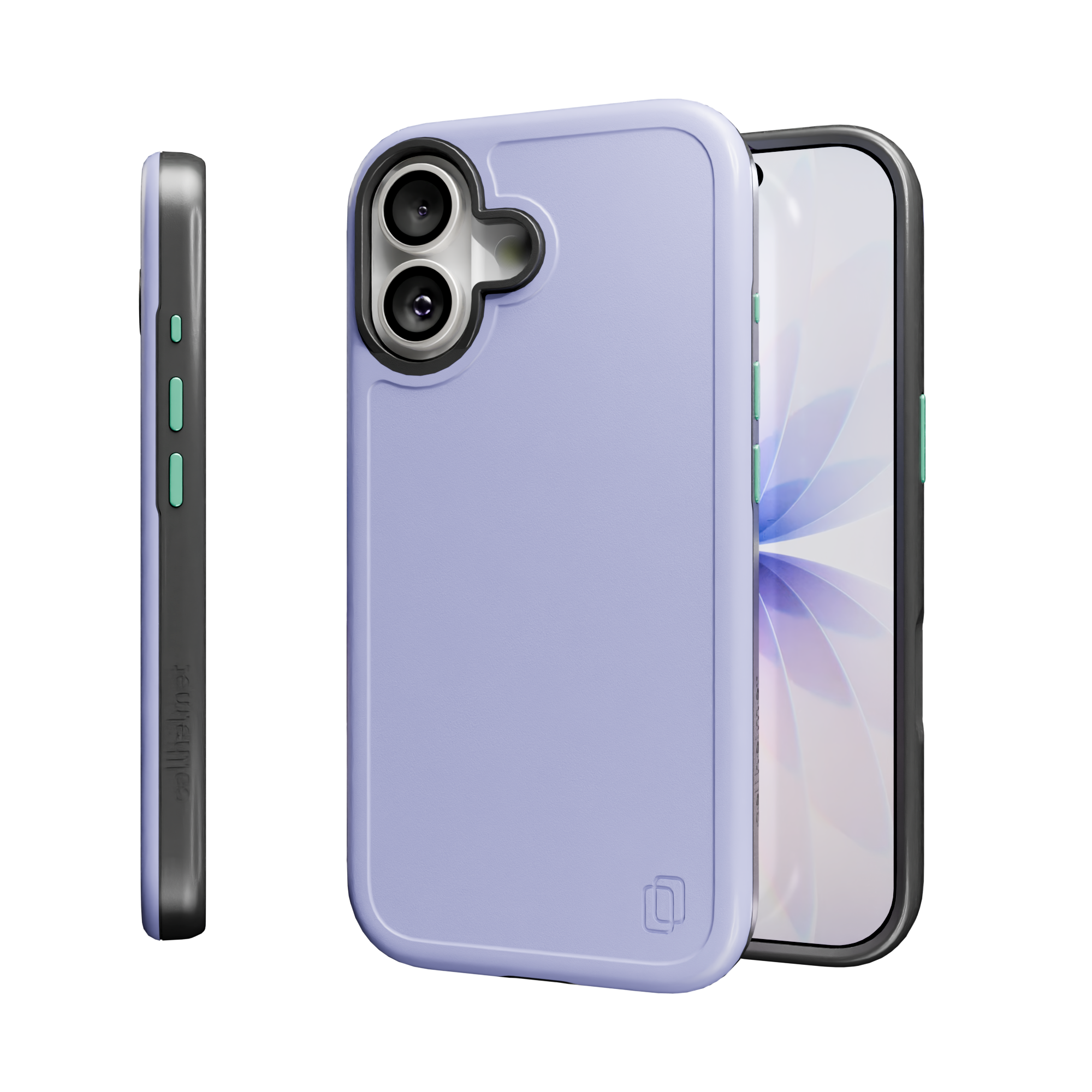 Shock-Absorbent MagSafe® Case for Apple iPhone 17 in Coastal Lilac | Fortitude Series None / None / Coastal Lilac