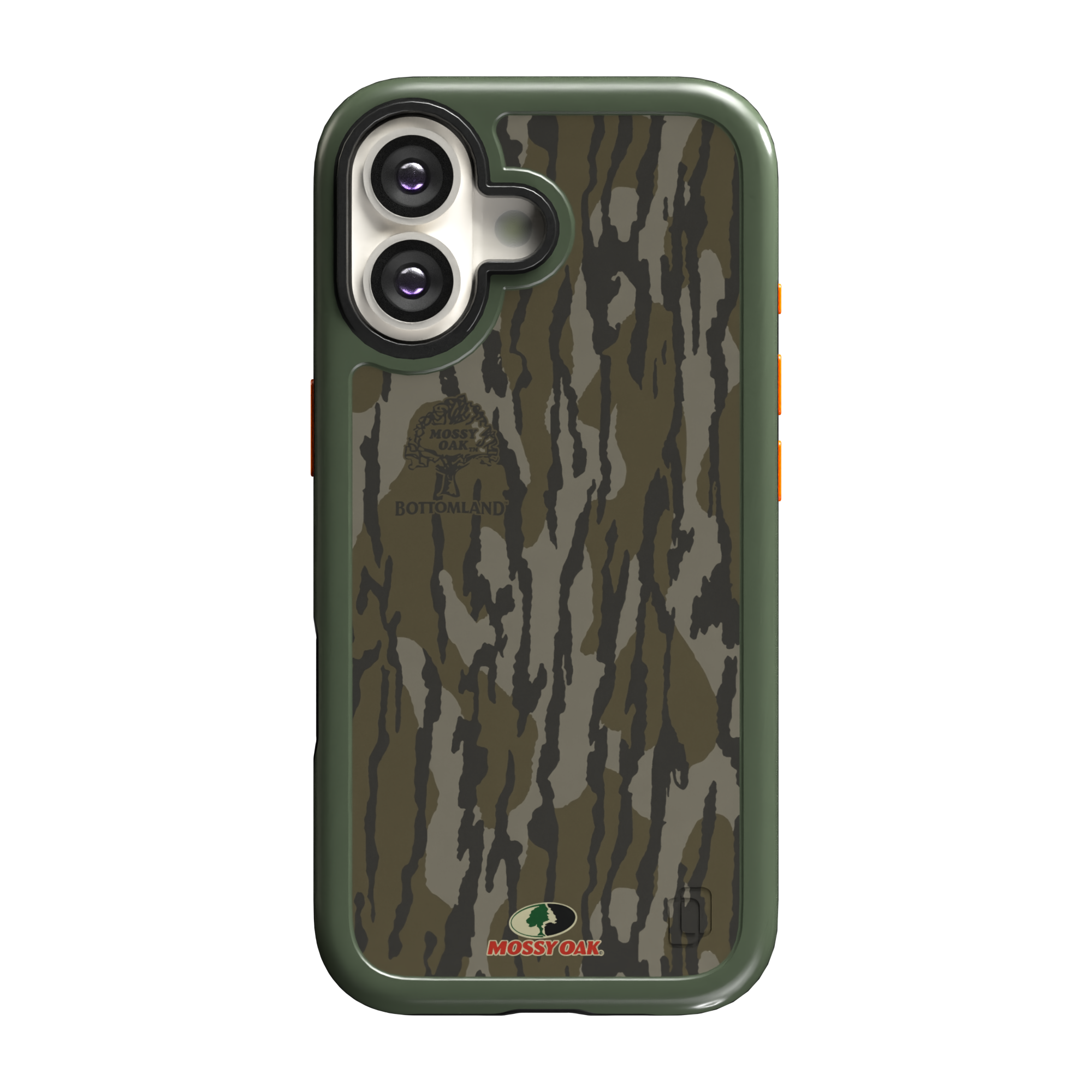 Shock-Absorbent MagSafe® Case for Apple iPhone 17 in Mossy Oak Bottomland Camo | Fortitude Series None / None / Bottomlands