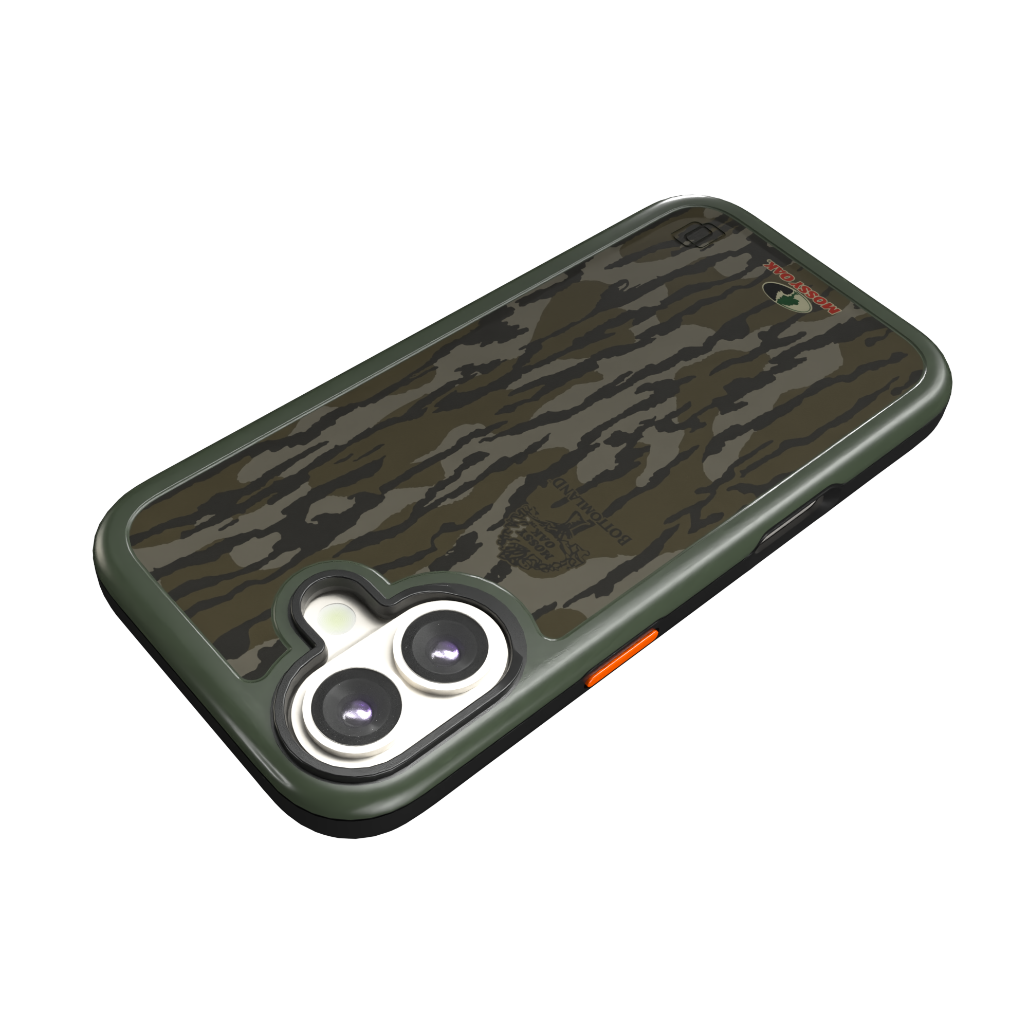 Shock-Absorbent MagSafe® Case for Apple iPhone 17 in Mossy Oak Bottomland Camo | Fortitude Series None / None / Bottomlands