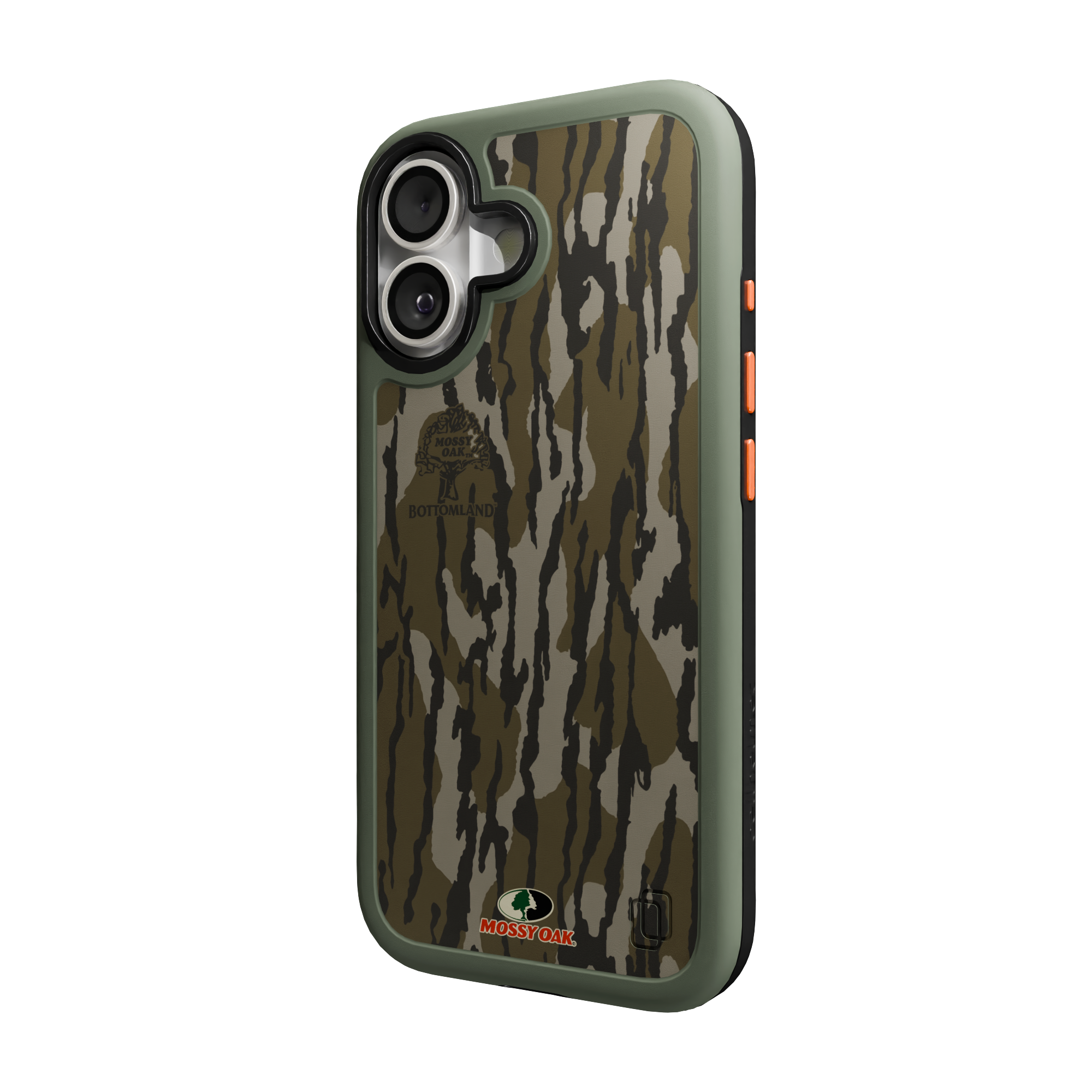 Shock-Absorbent MagSafe® Case for Apple iPhone 17 in Mossy Oak Bottomland Camo | Fortitude Series None / None / Bottomland