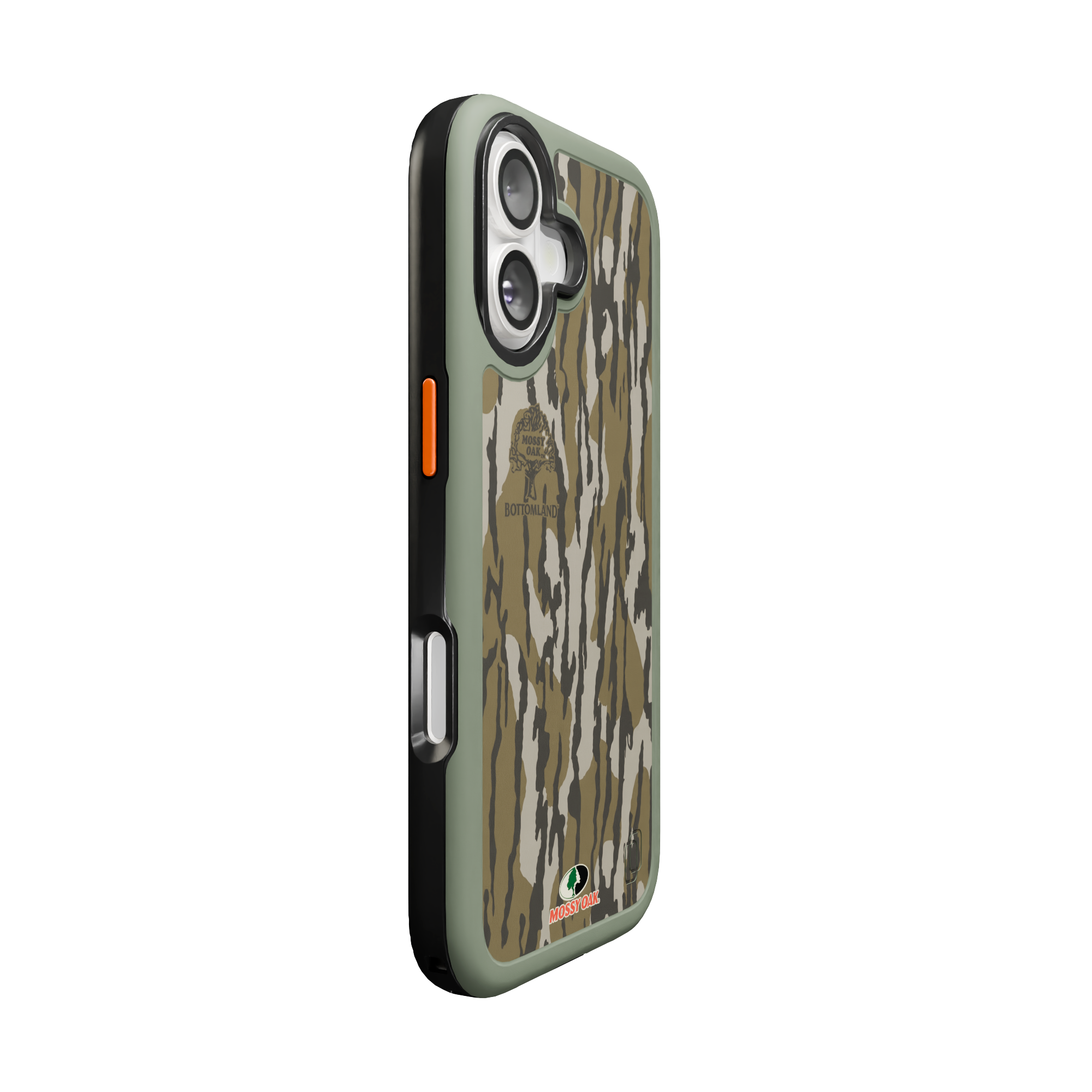 Shock-Absorbent MagSafe® Case for Apple iPhone 17 in Mossy Oak Bottomland Camo | Fortitude Series None / None / Bottomland