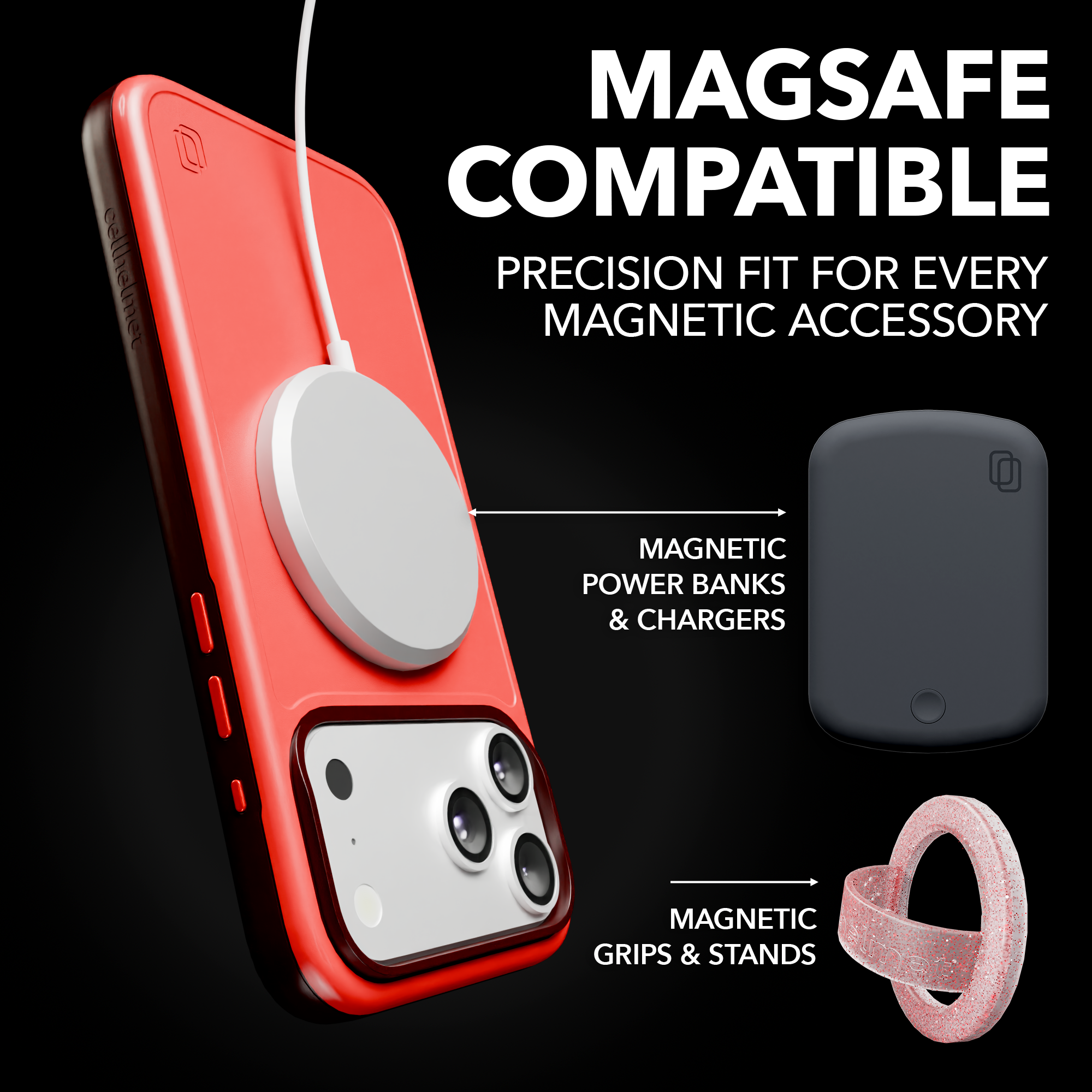 Shock-Absorbent MagSafe® Case for Apple iPhone 17 in Chili Pepper | Fortitude Series None / None / Chili Pepper