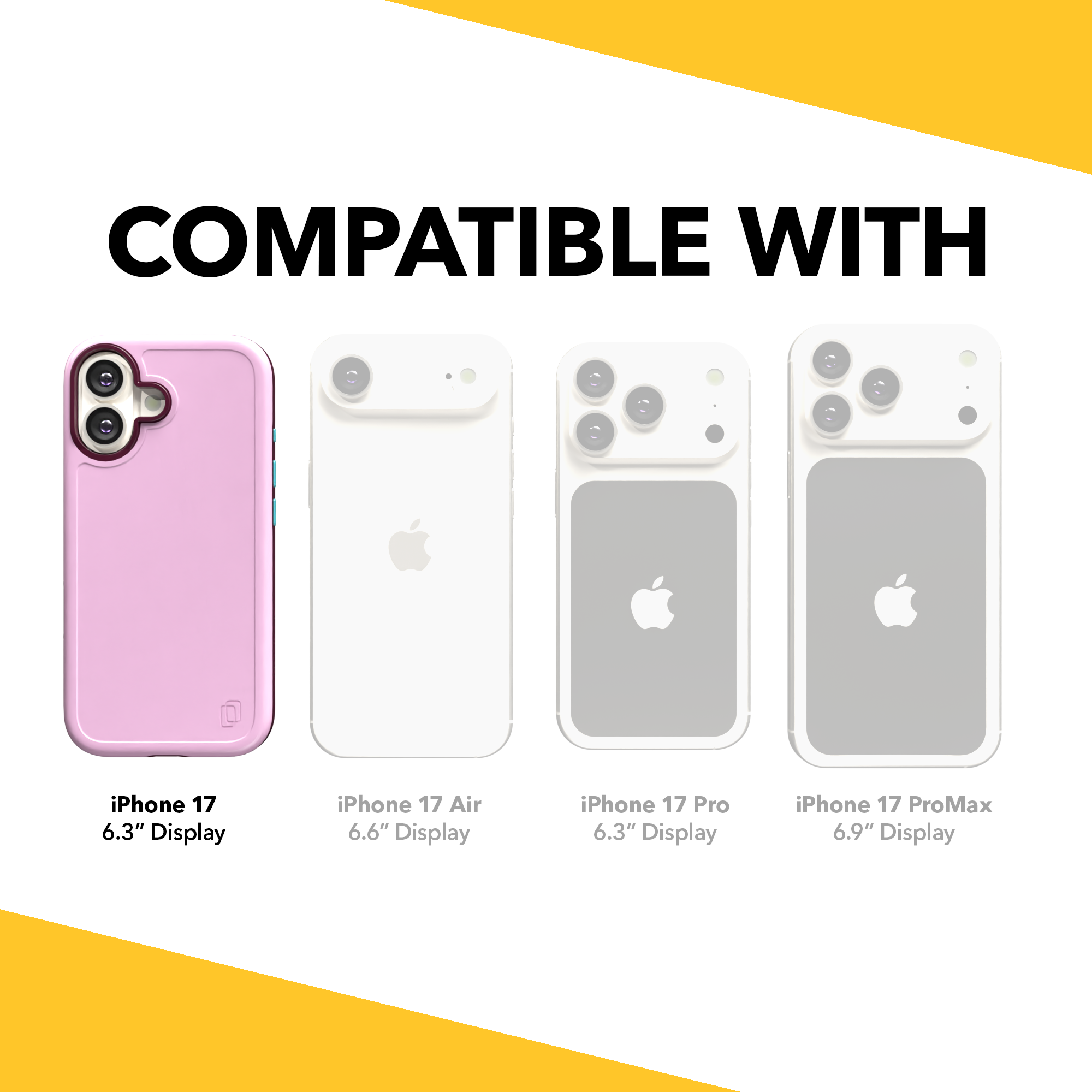 Shock-Absorbent MagSafe® Case for Apple iPhone 17 in Rose Quartz | Fortitude Series None / None / Rose Quartz