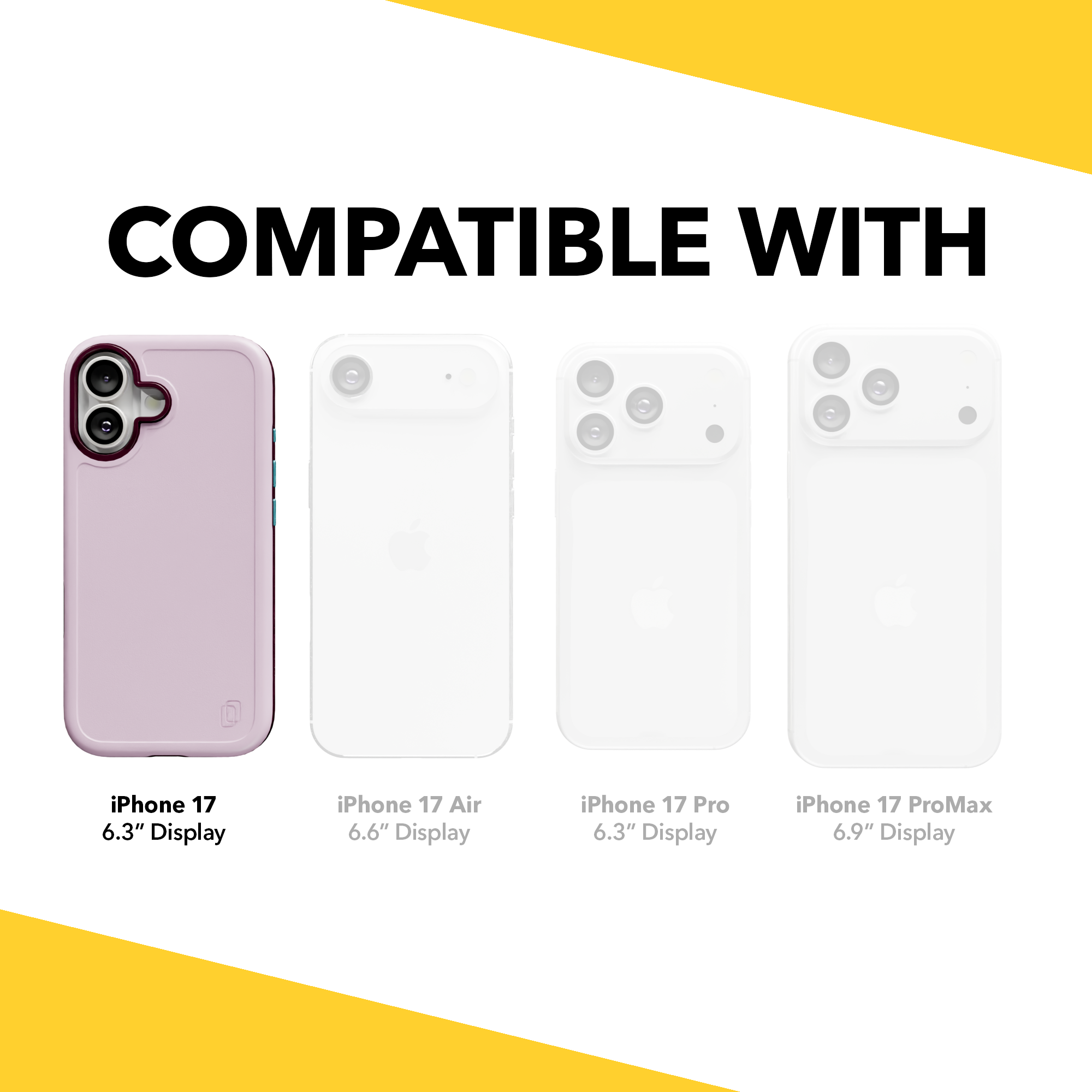 Shock-Absorbent MagSafe® Case for Apple iPhone 17 in Rose Quartz | Fortitude Series None / None / Rose Quartz