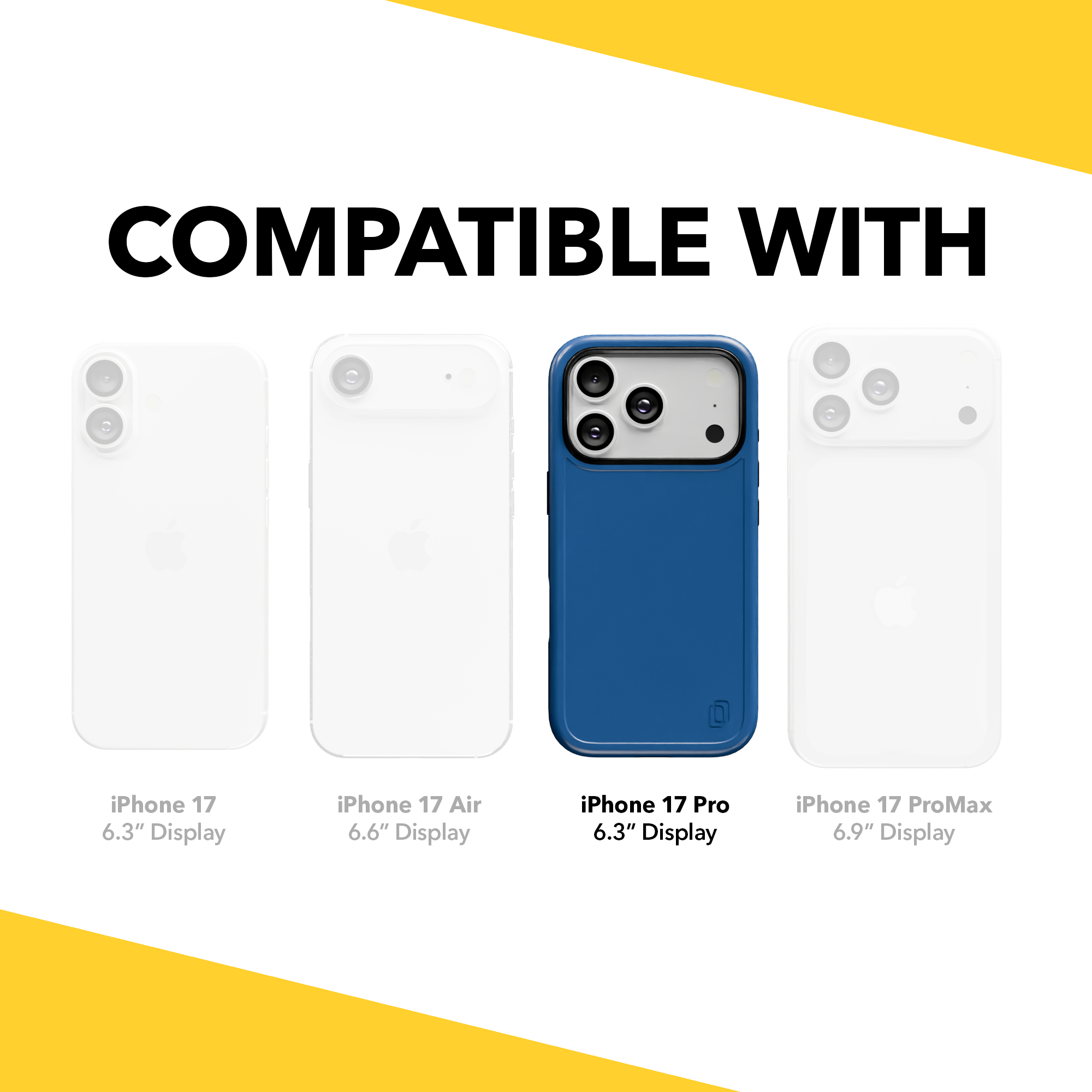 Shock-Absorbent MagSafe® Case for Apple iPhone 17 Pro in Bermuda Blue | Fortitude Series None / None / Bermuda Blue