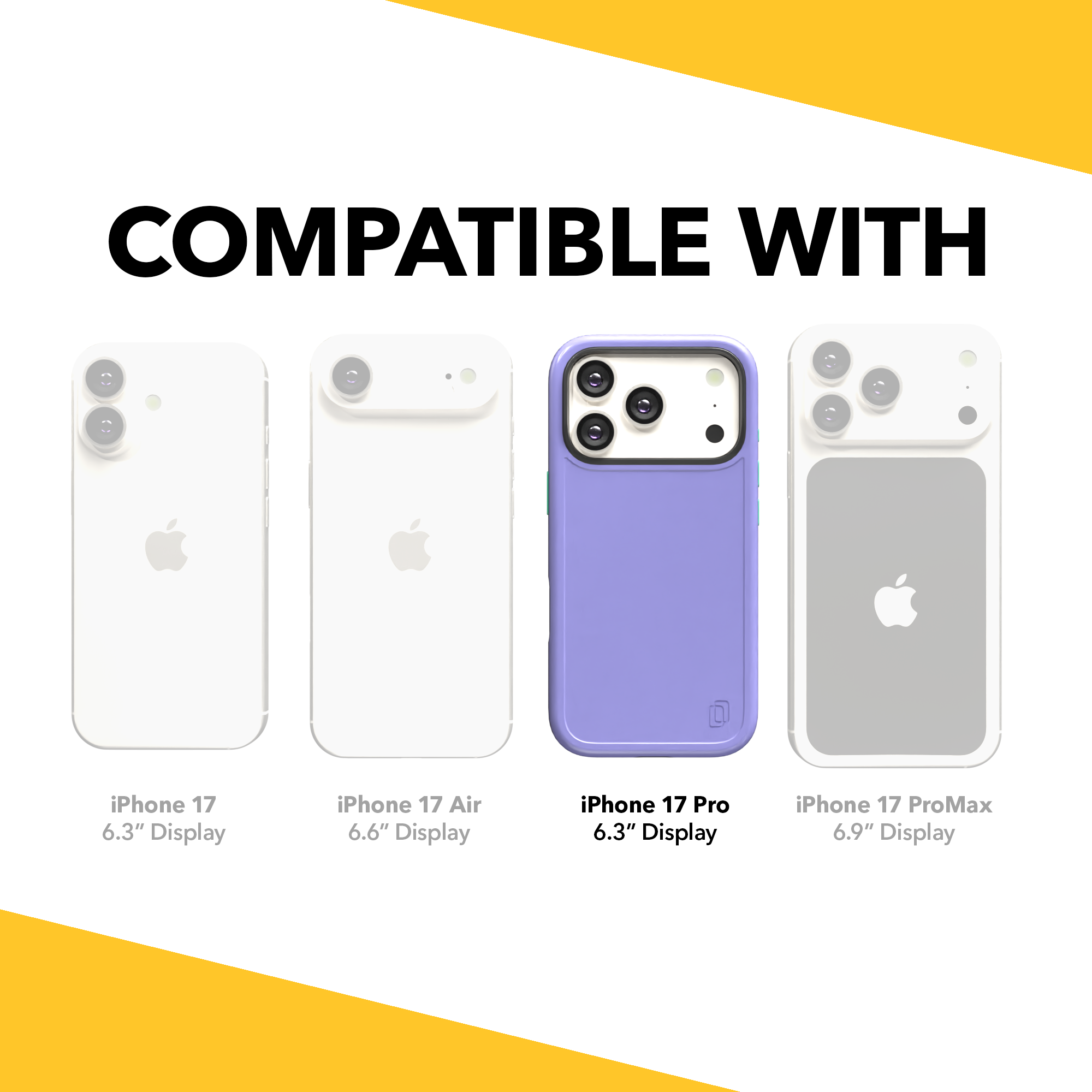 Shock-Absorbent MagSafe® Case for Apple iPhone 17 Pro in Coastal Lilac | Fortitude Series None / None / Coastal Lilac