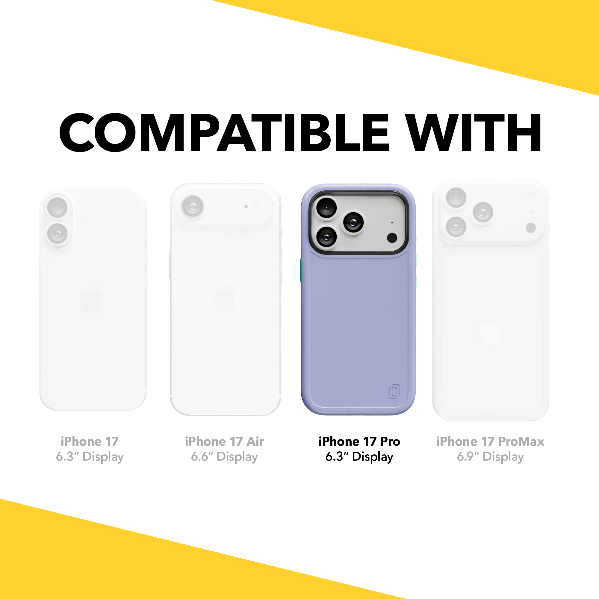 Shock-Absorbent MagSafe® Case for Apple iPhone 17 Pro in Coastal Lilac | Fortitude Series None / None / Coastal Lilac