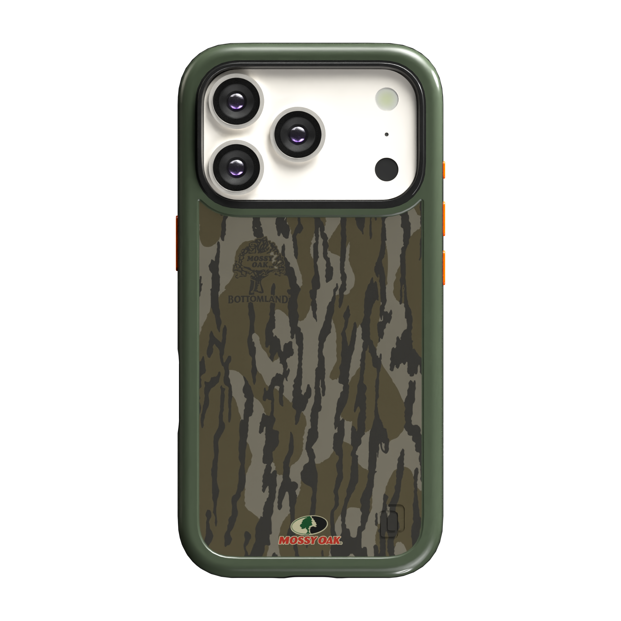 Shock-Absorbent MagSafe® Case for Apple iPhone 17 Pro in Mossy Oak Bottomland Camo | Fortitude Series None / None / Bottomlands