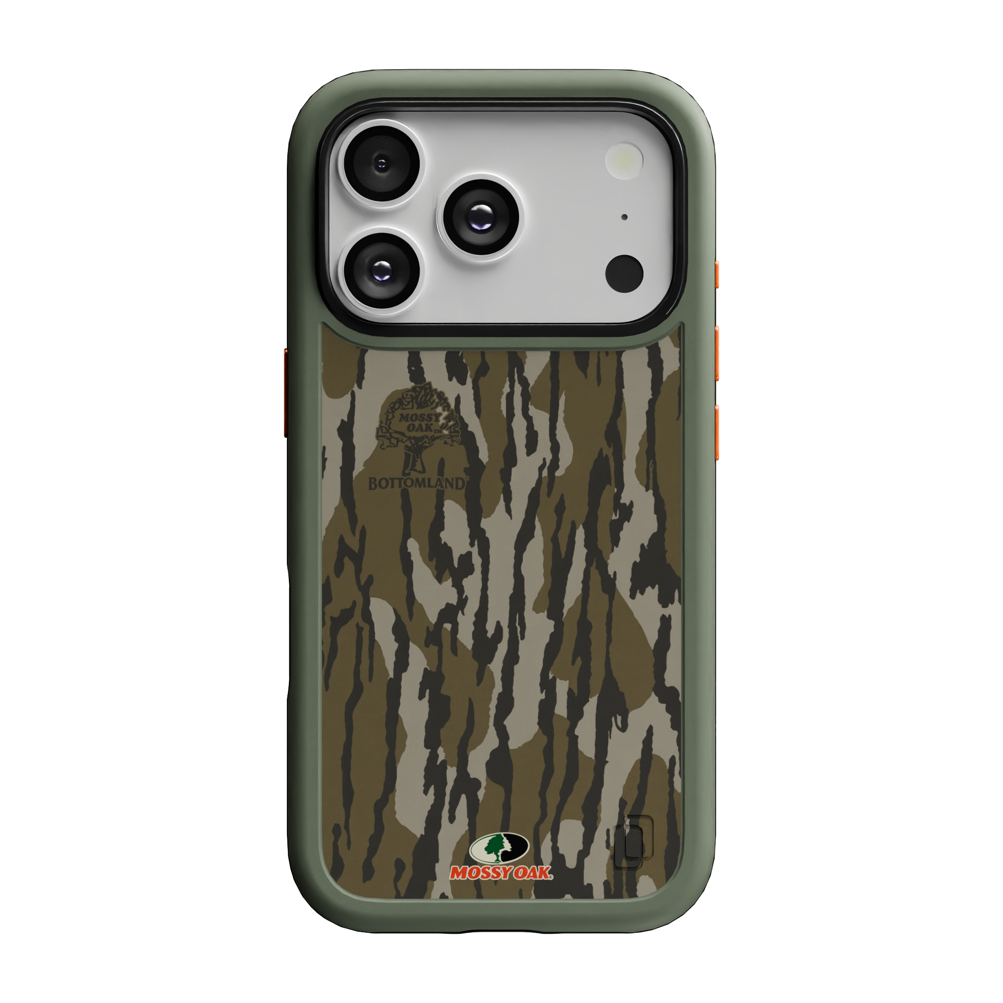 Shock-Absorbent MagSafe® Case for Apple iPhone 17 Pro in Mossy Oak Bottomland Camo | Fortitude Series None / None / Bottomland
