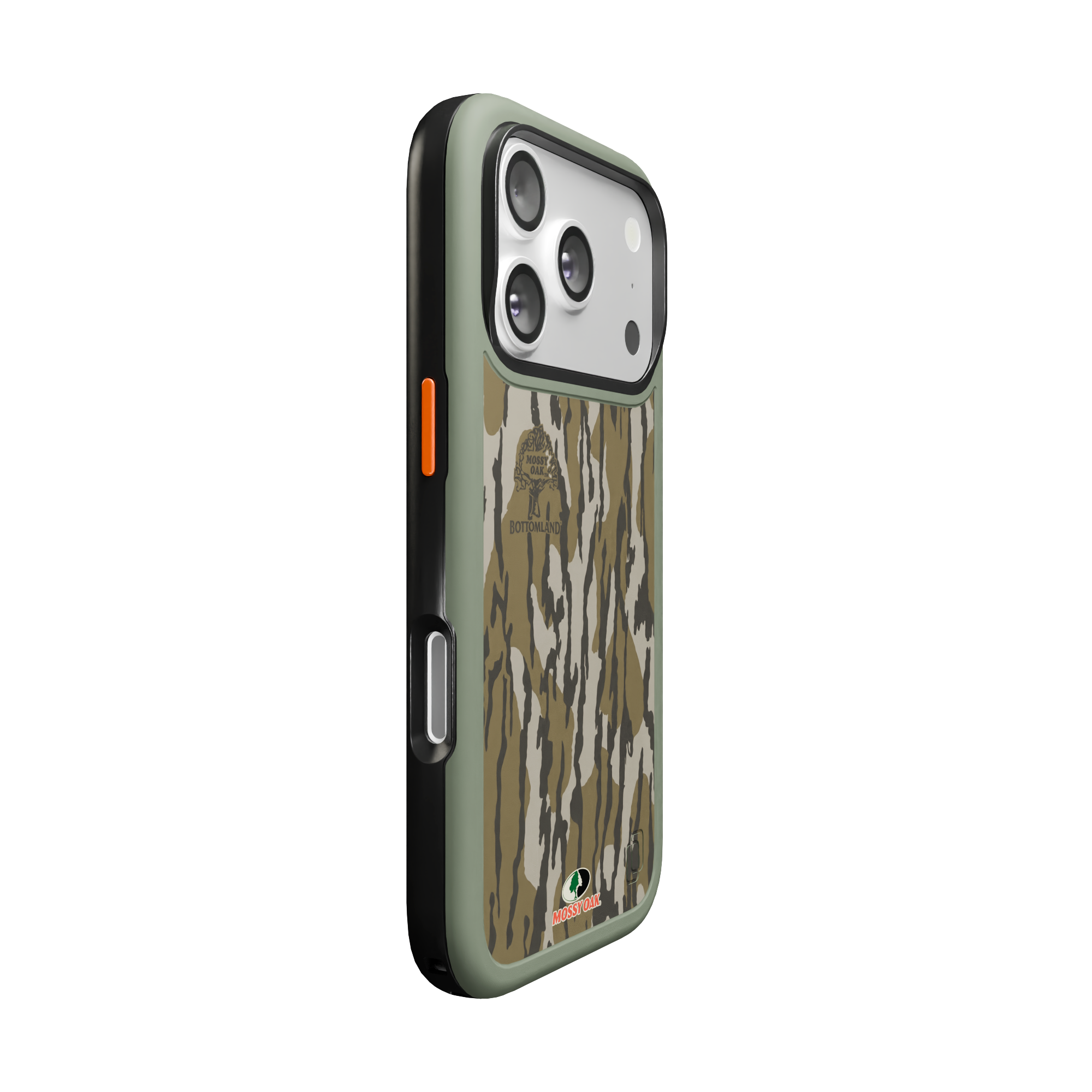 Shock-Absorbent MagSafe® Case for Apple iPhone 17 Pro in Mossy Oak Bottomland Camo | Fortitude Series None / None / Bottomland