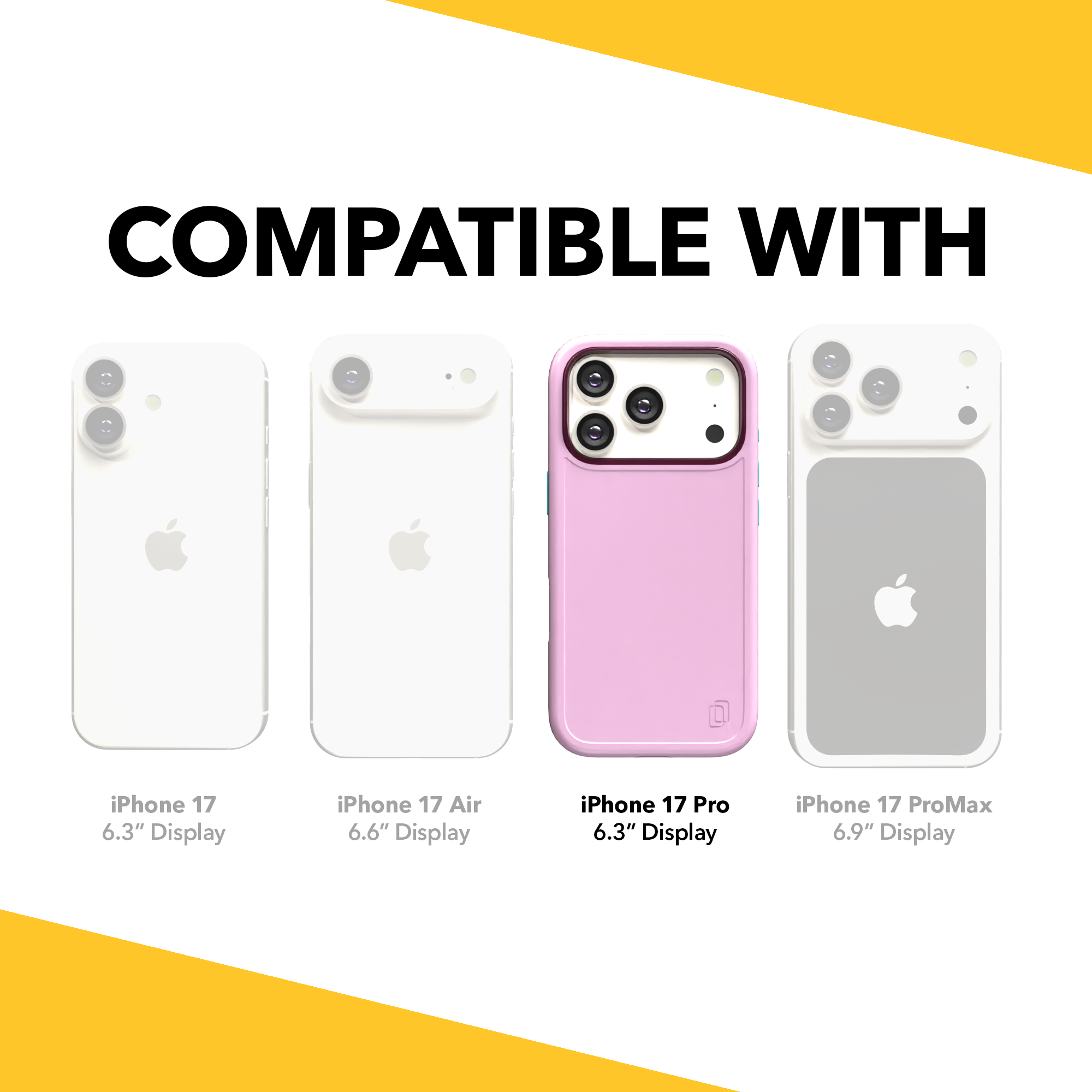 Shock-Absorbent MagSafe® Case for Apple iPhone 17 Pro in Rose Quartz | Fortitude Series None / None / Rose Quartz
